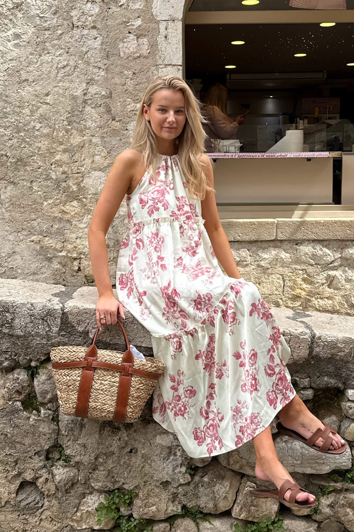 AbbiIC Long Dress - Vintage Rose
