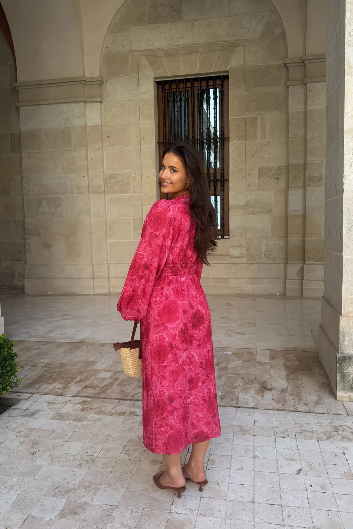 AdaIC Long Dress - Soft Rose Print - Image 9