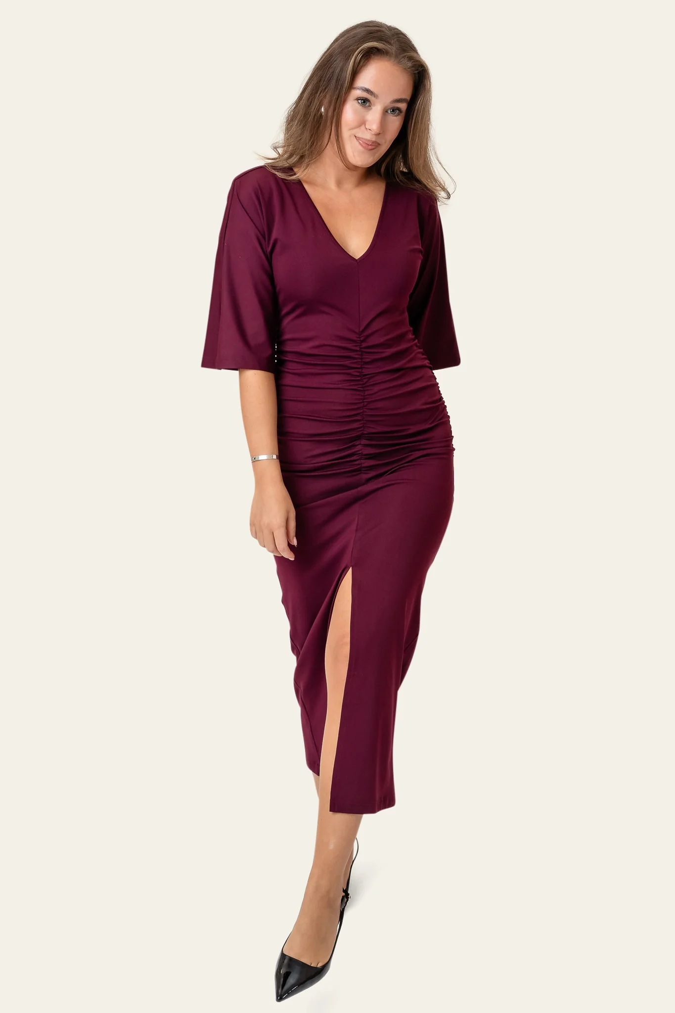AlbertaIC Dress - Bordeaux - Image 5