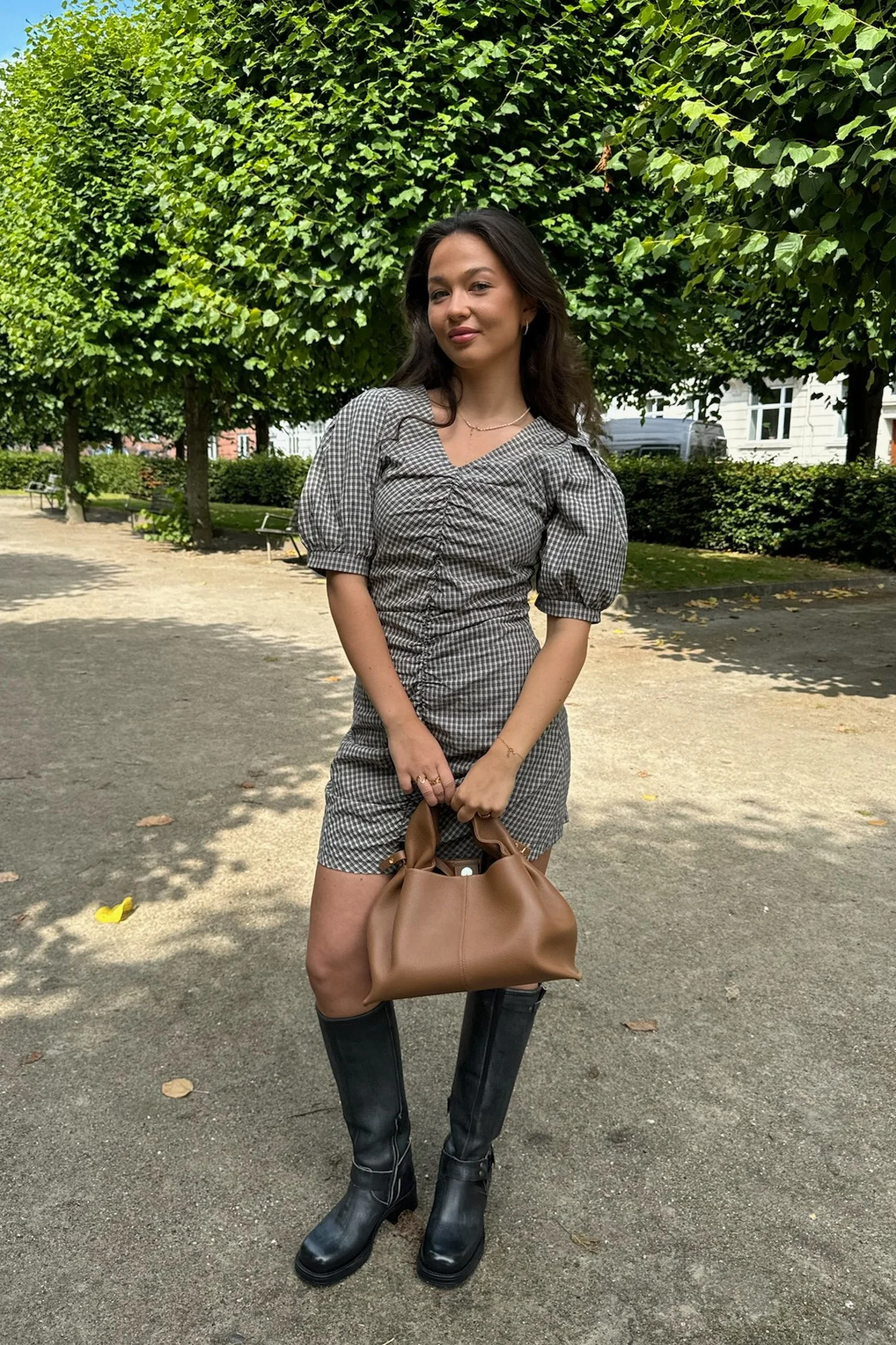 AliceIC Dress - Black Small Checks