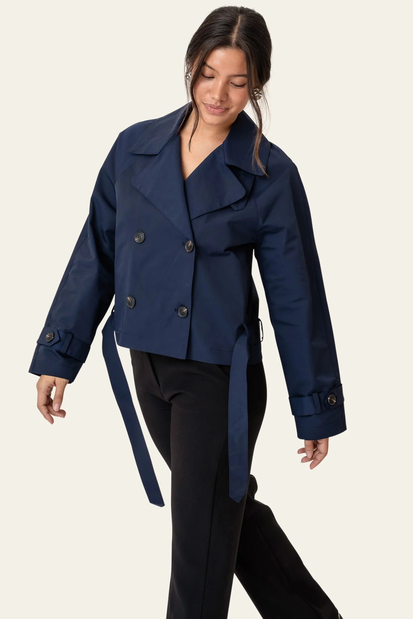 AlmaIC Trenchcoat - Navy - Image 5