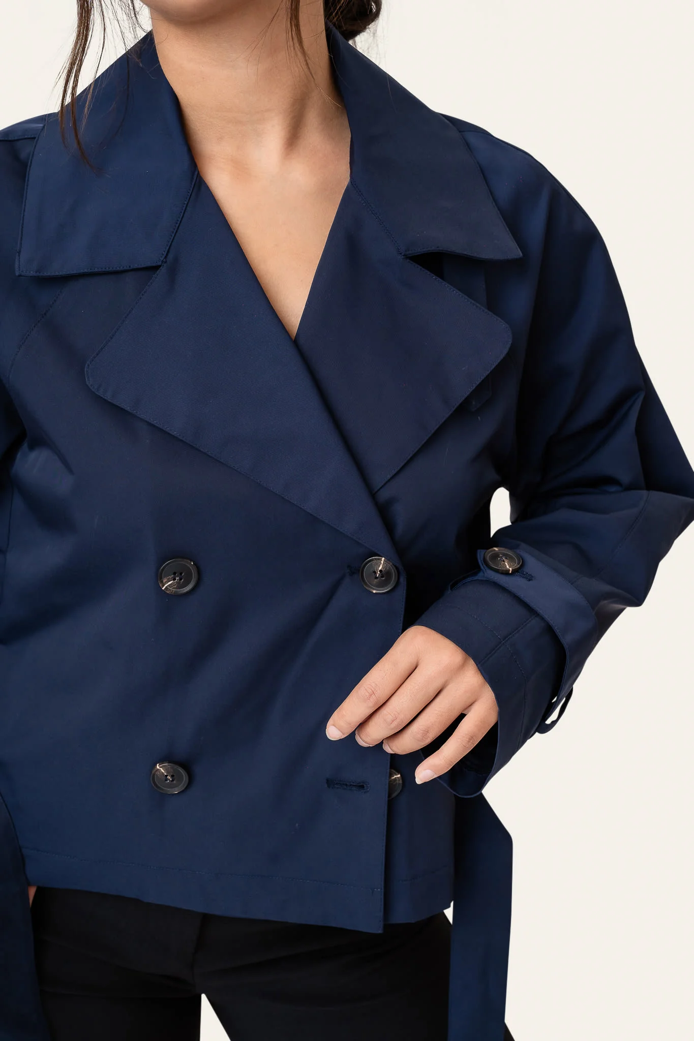 AlmaIC Trenchcoat - Navy - Image 6