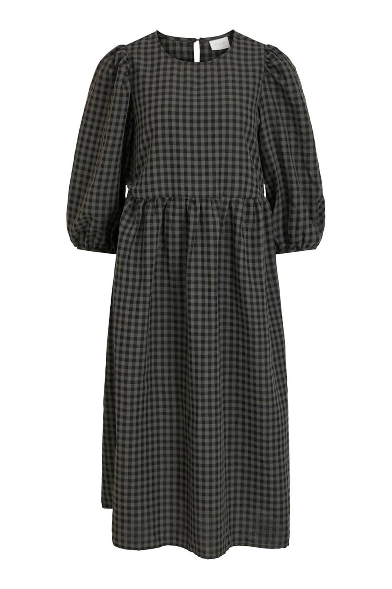 Aminni O-Neck 3/4 Midi Dress - Green - Image 6