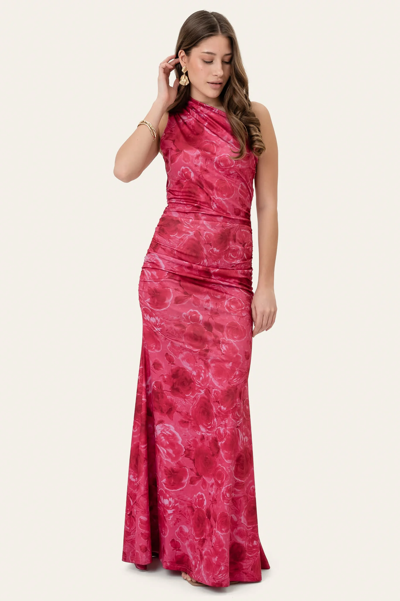AndreaIC Maxi Dress - Soft Rose Print - Image 2
