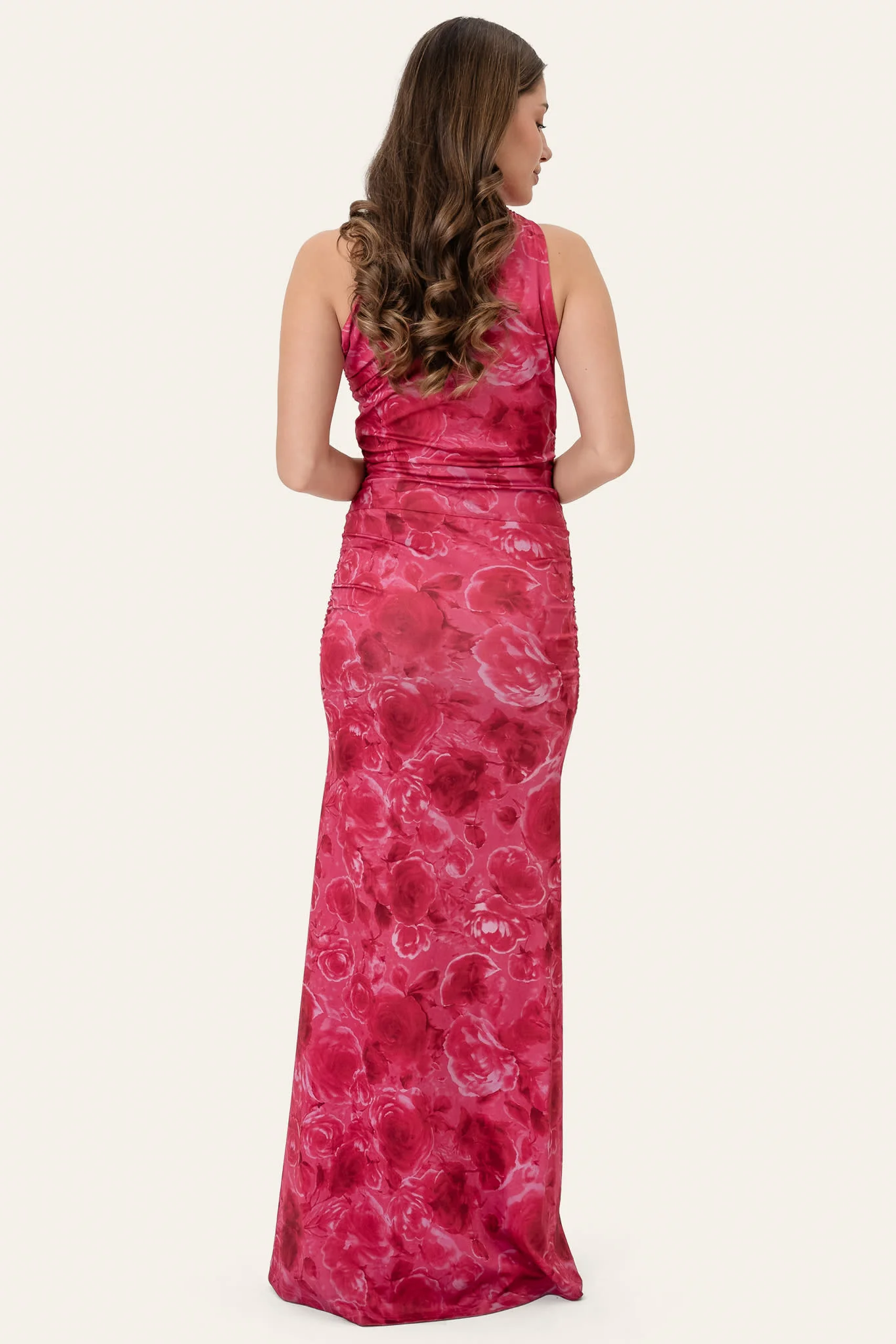 AndreaIC Maxi Dress - Soft Rose Print - Image 3