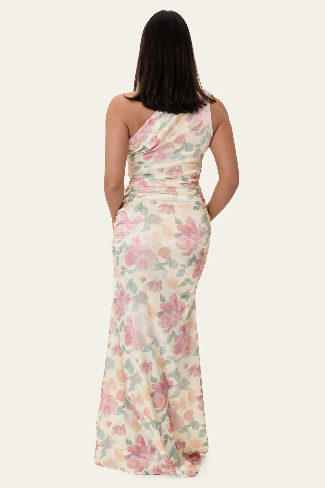 AndreaIC Satin Dress - Pastel Garden - Image 4