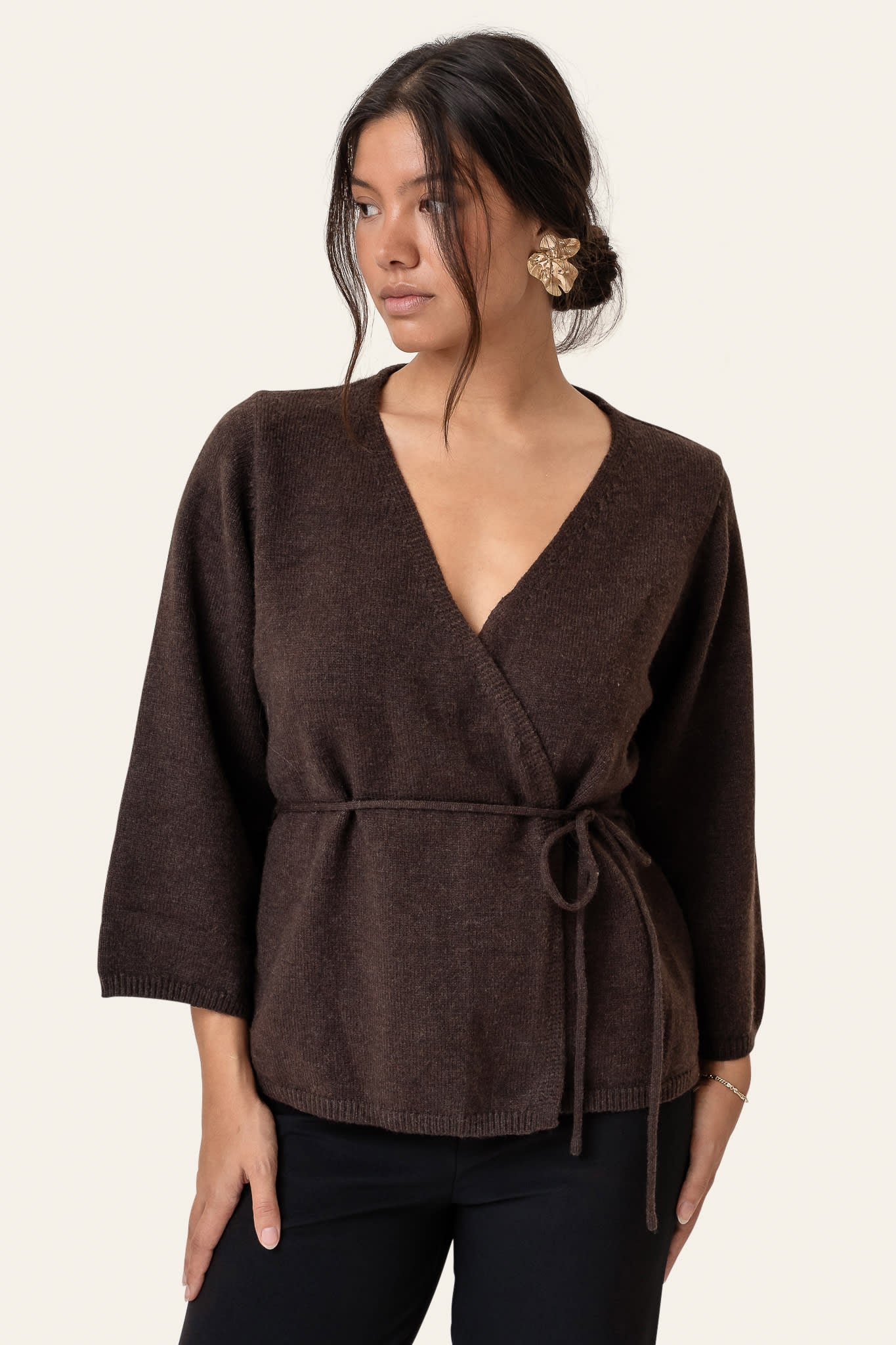 AnneIC Cardigan - Dark Brown