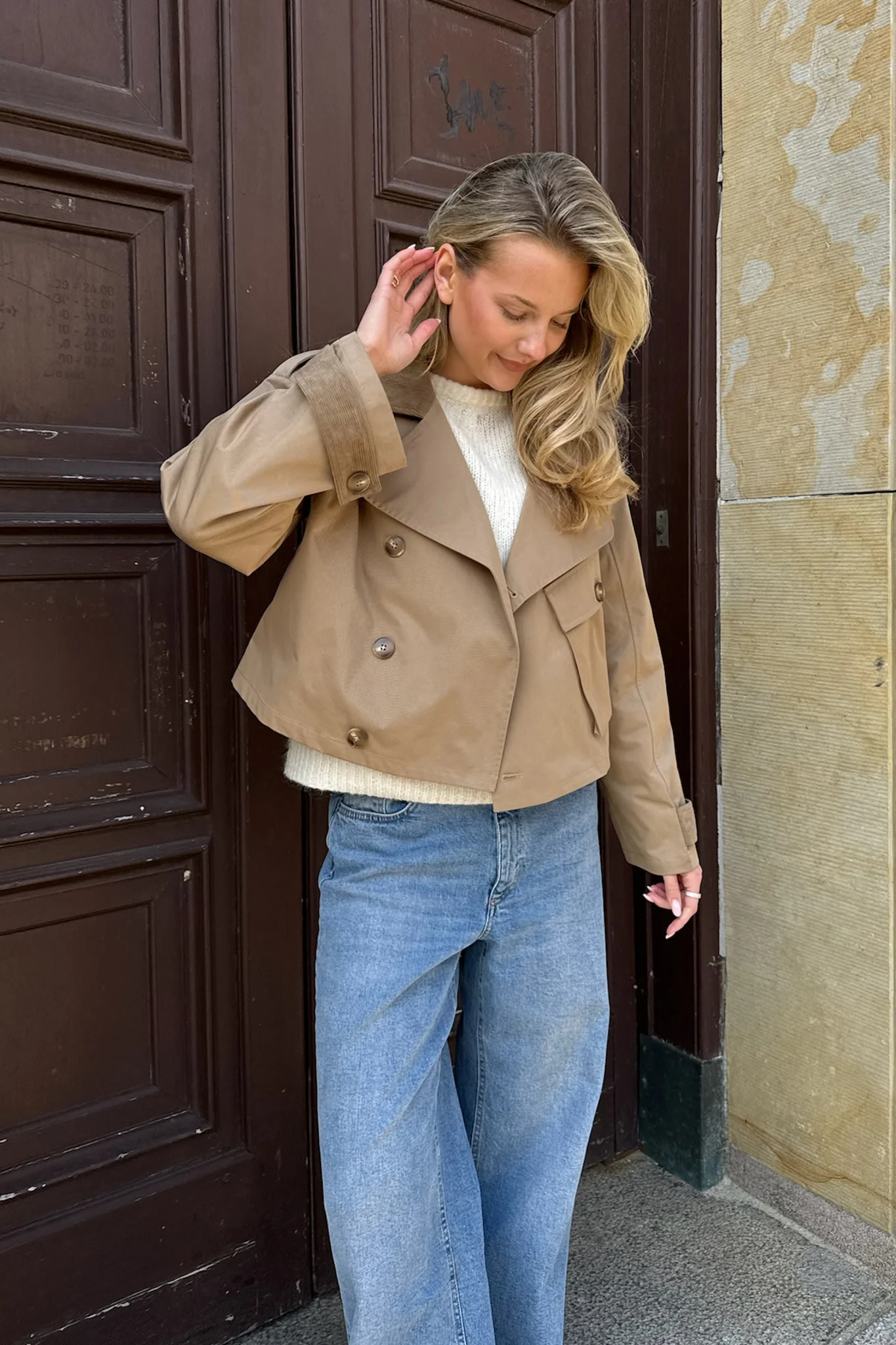 AstaIC Short Trenchcoat - Brown