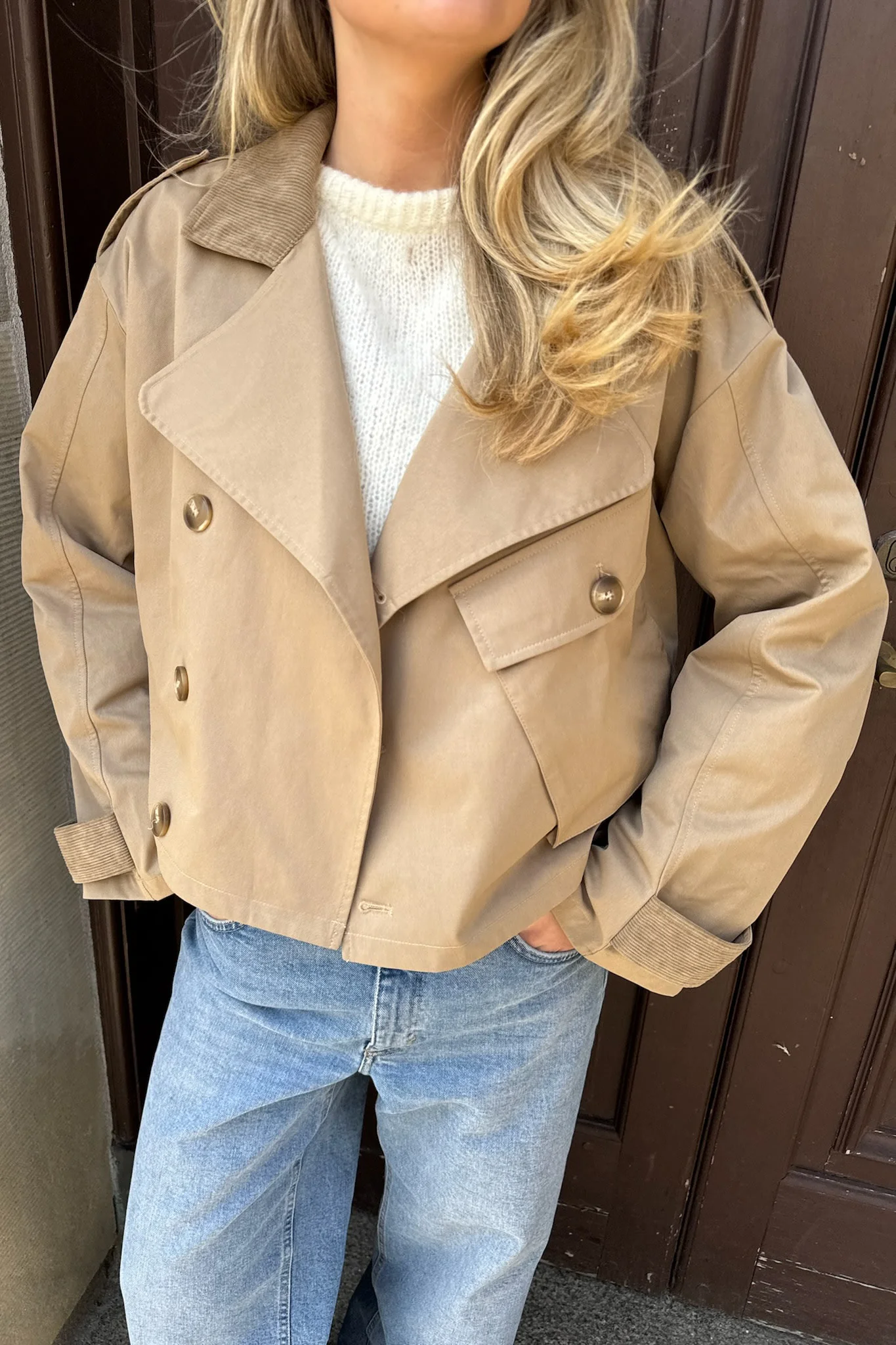 AstaIC Short Trenchcoat - Brown - Image 2