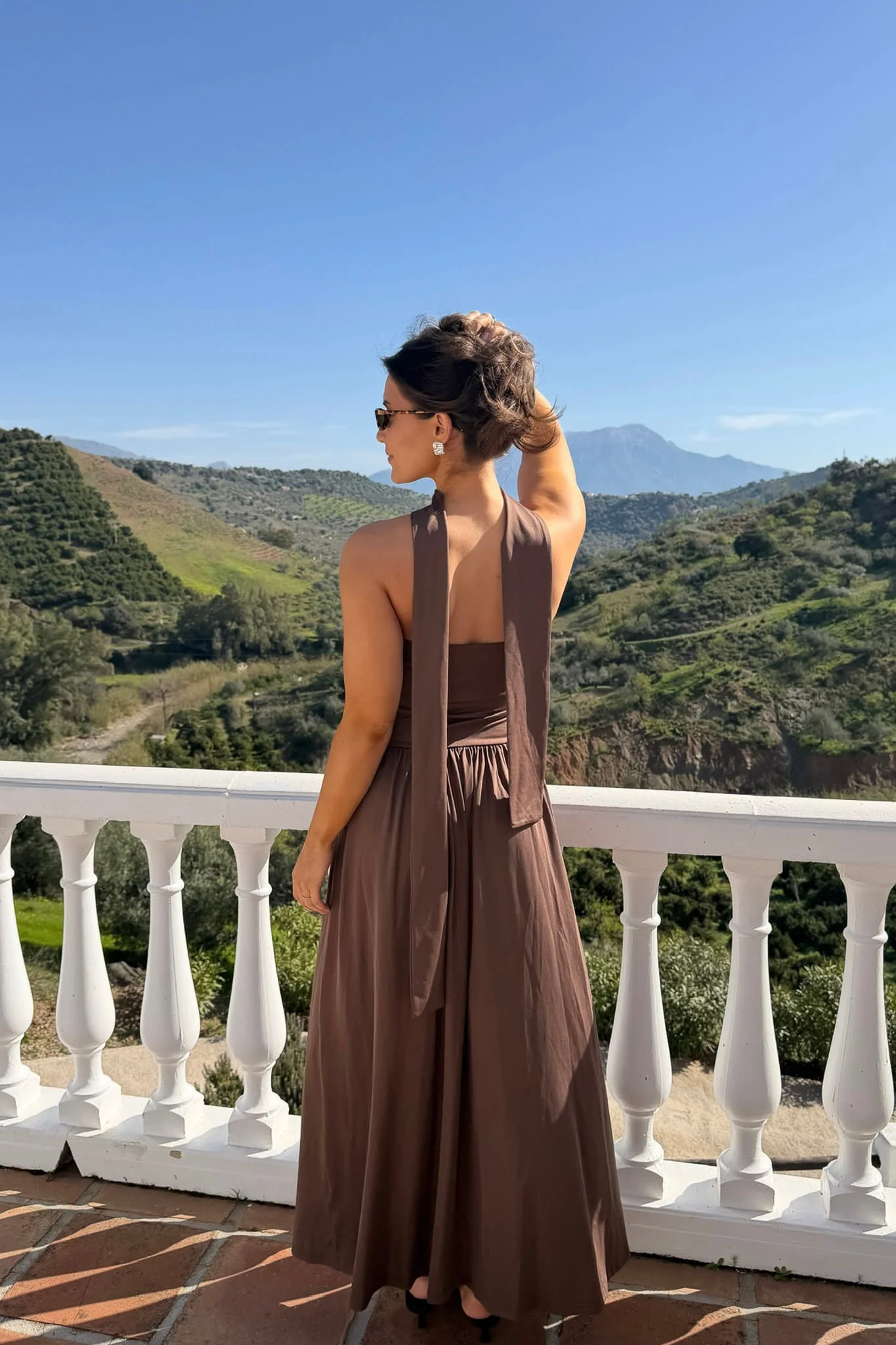 AstridIC Long Dress - Dark Brown - Image 11
