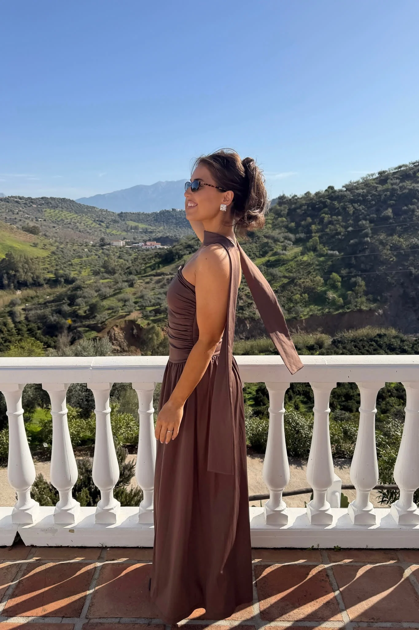 AstridIC Long Dress - Dark Brown - Image 8
