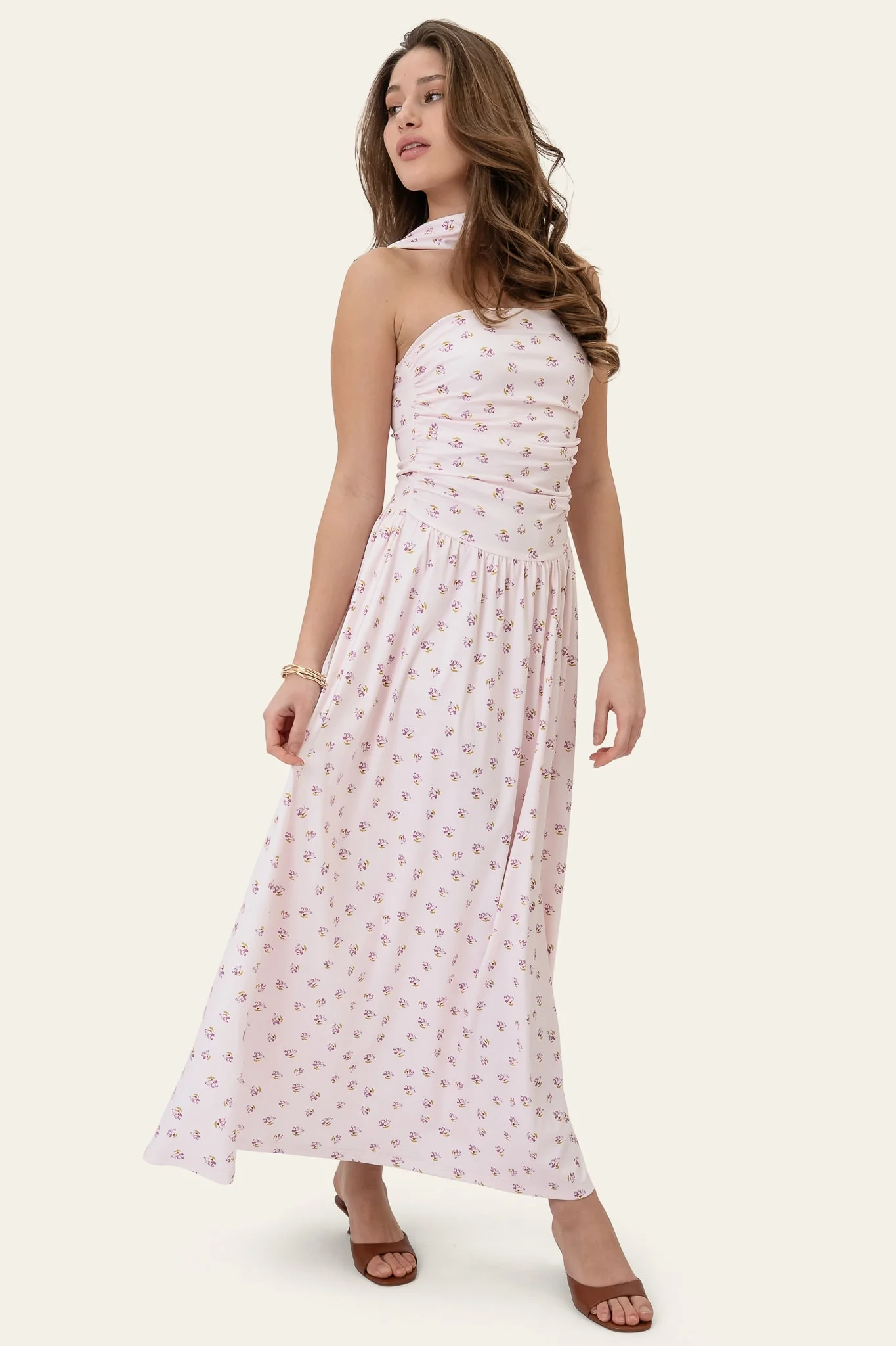 AstridIC Long Dress - Pink