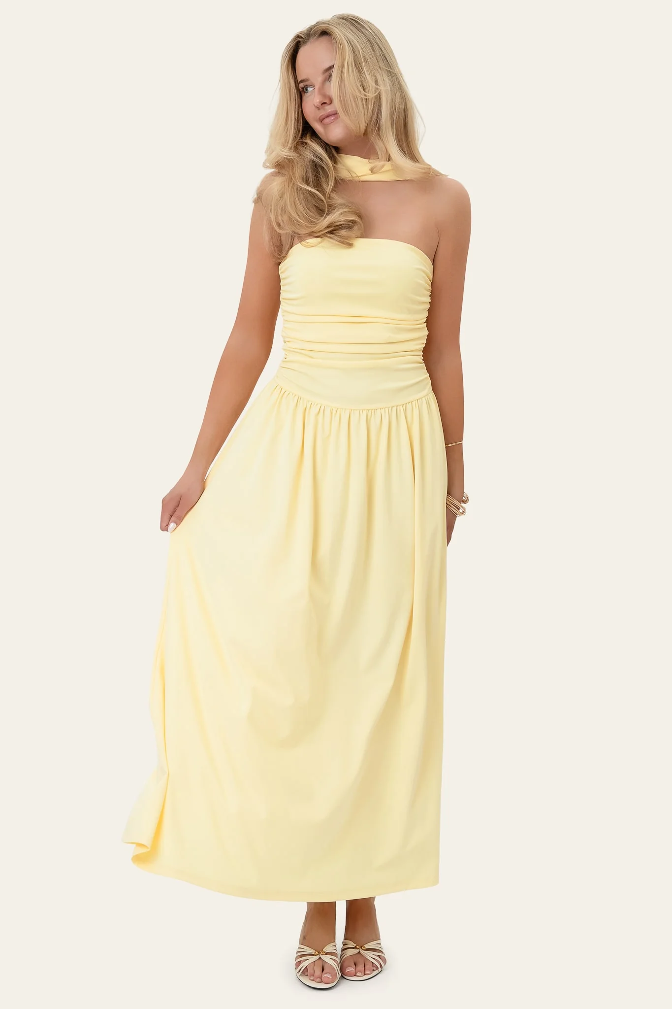AstridIC Long Dress - Yellow