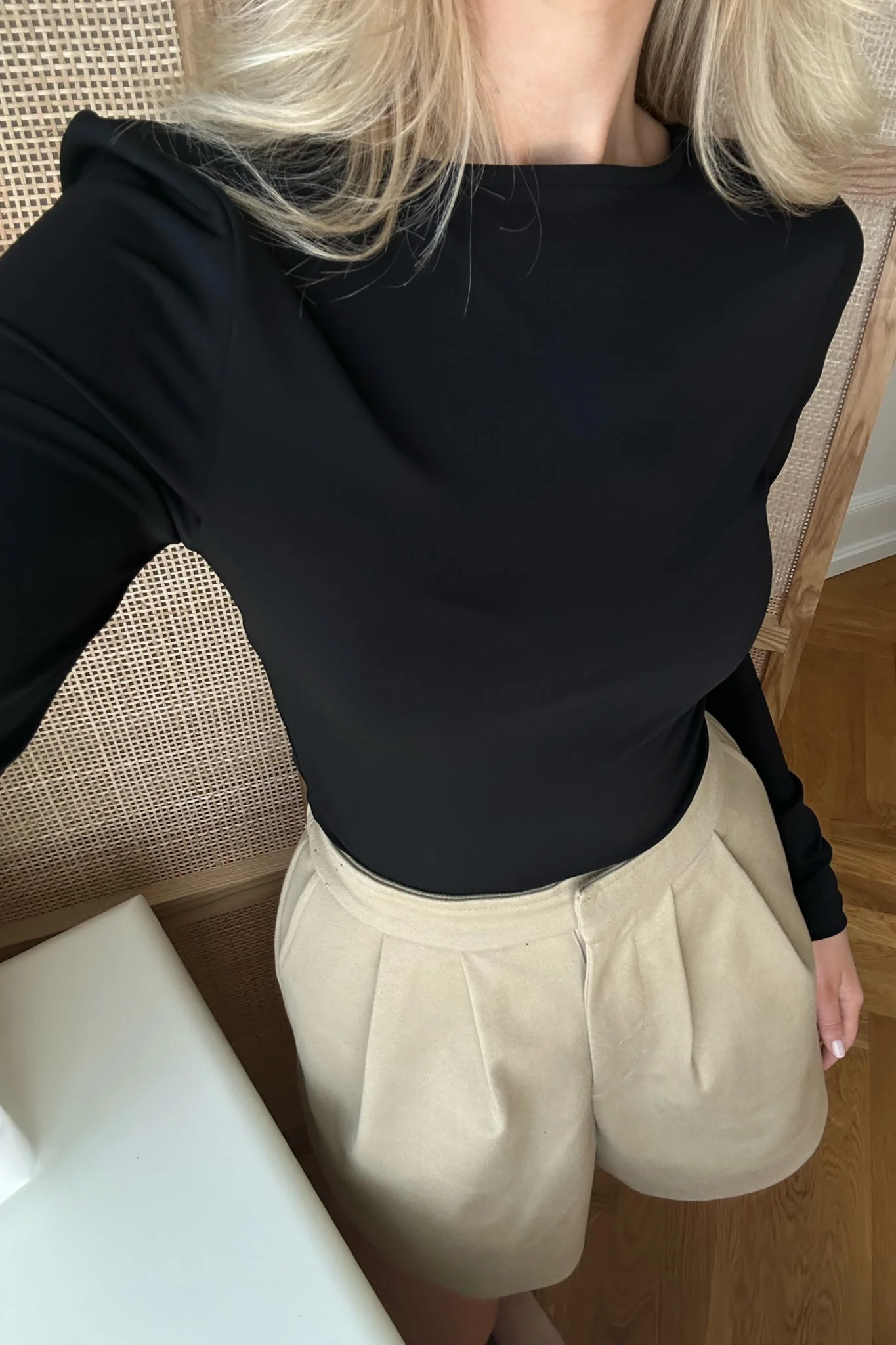 NMBella LS Squareneck Top - Black - Image 5