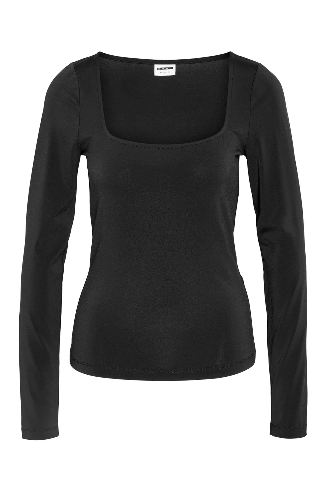 NMBella LS Squareneck Top - Black - Image 7