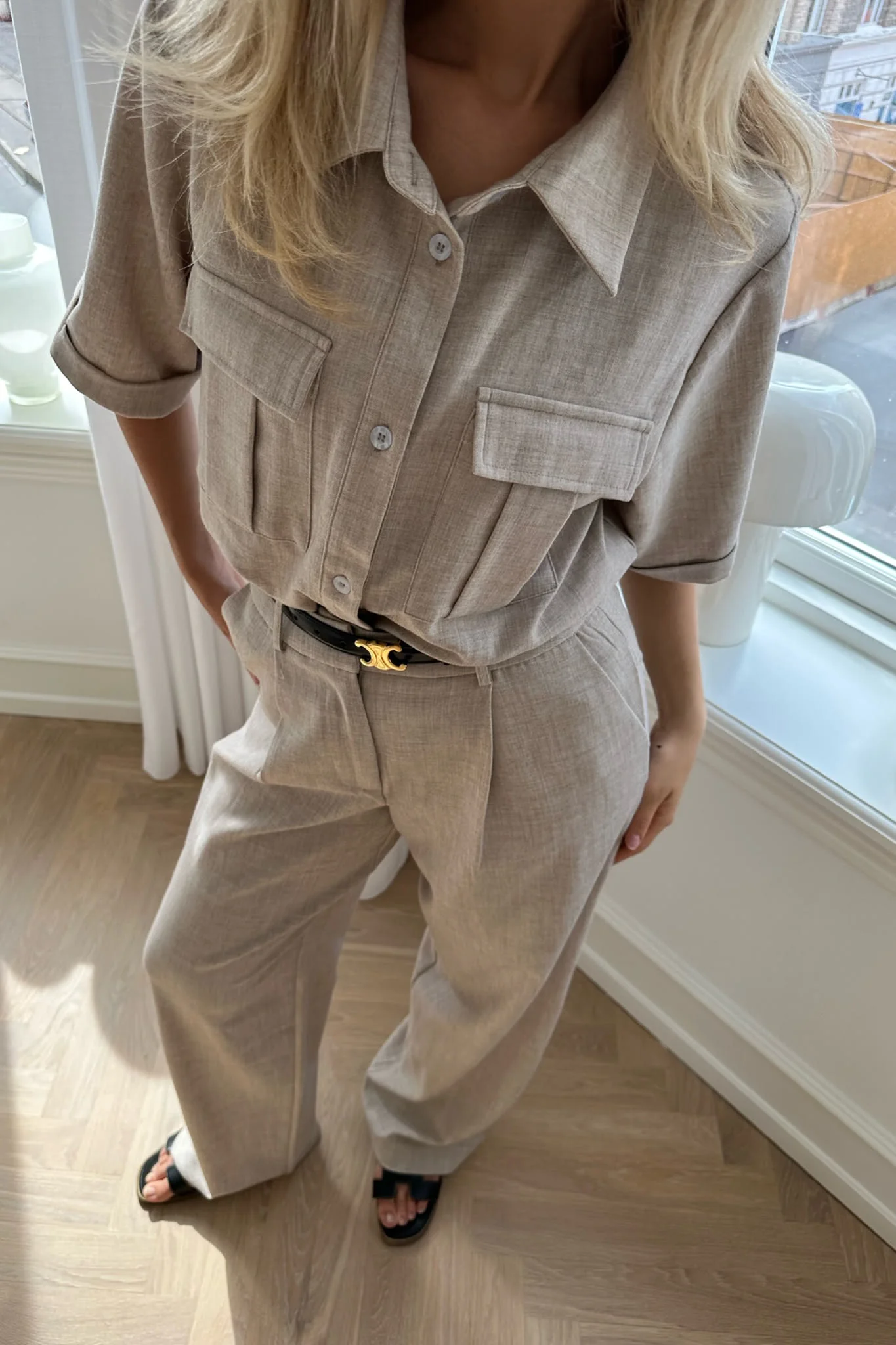 CelinaIC Shirt - Beige - Image 2