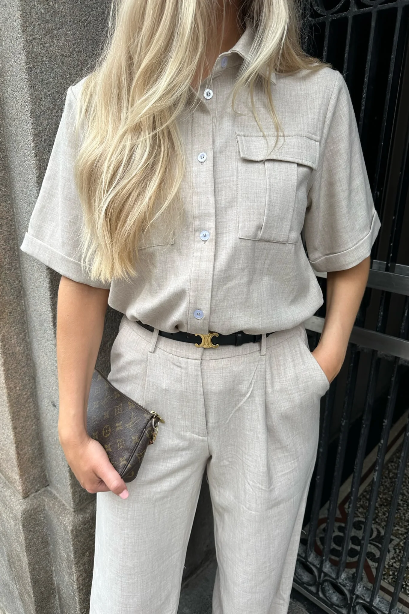 CelinaIC Shirt - Beige - Image 6