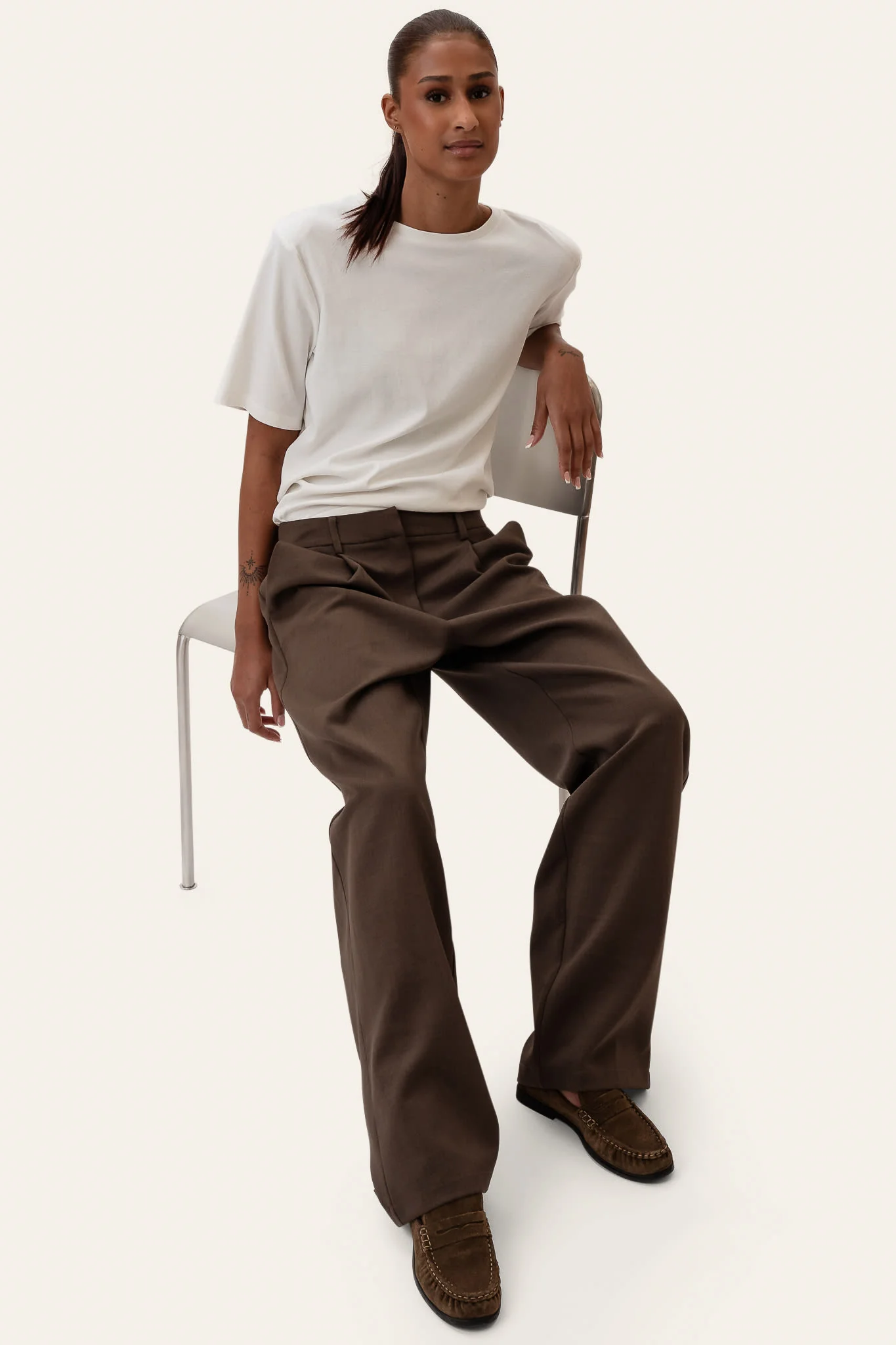CelinaIC Pants - Dark Brown - Image 3