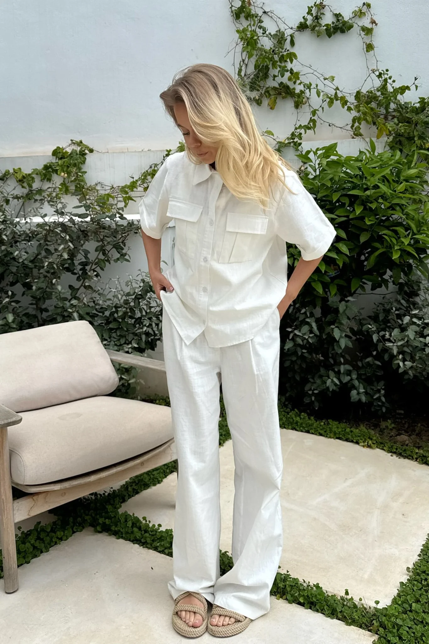 CelinaIC Pants - Soft White