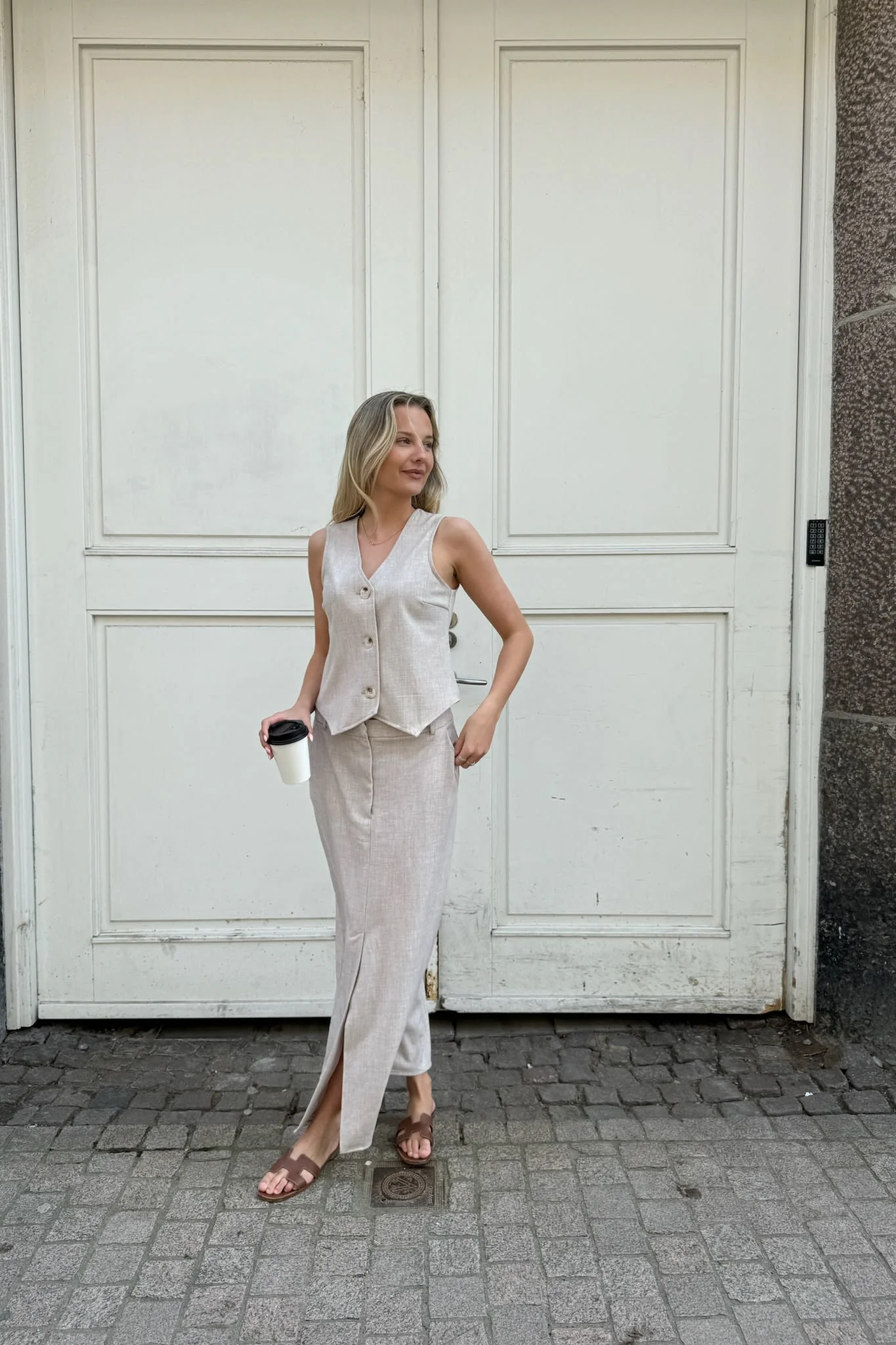 CelinaIC Vest - Beige - Image 6