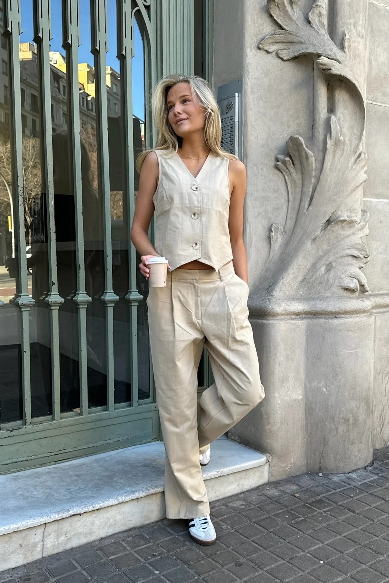 CelinaIC Vest - Sand - Image 8