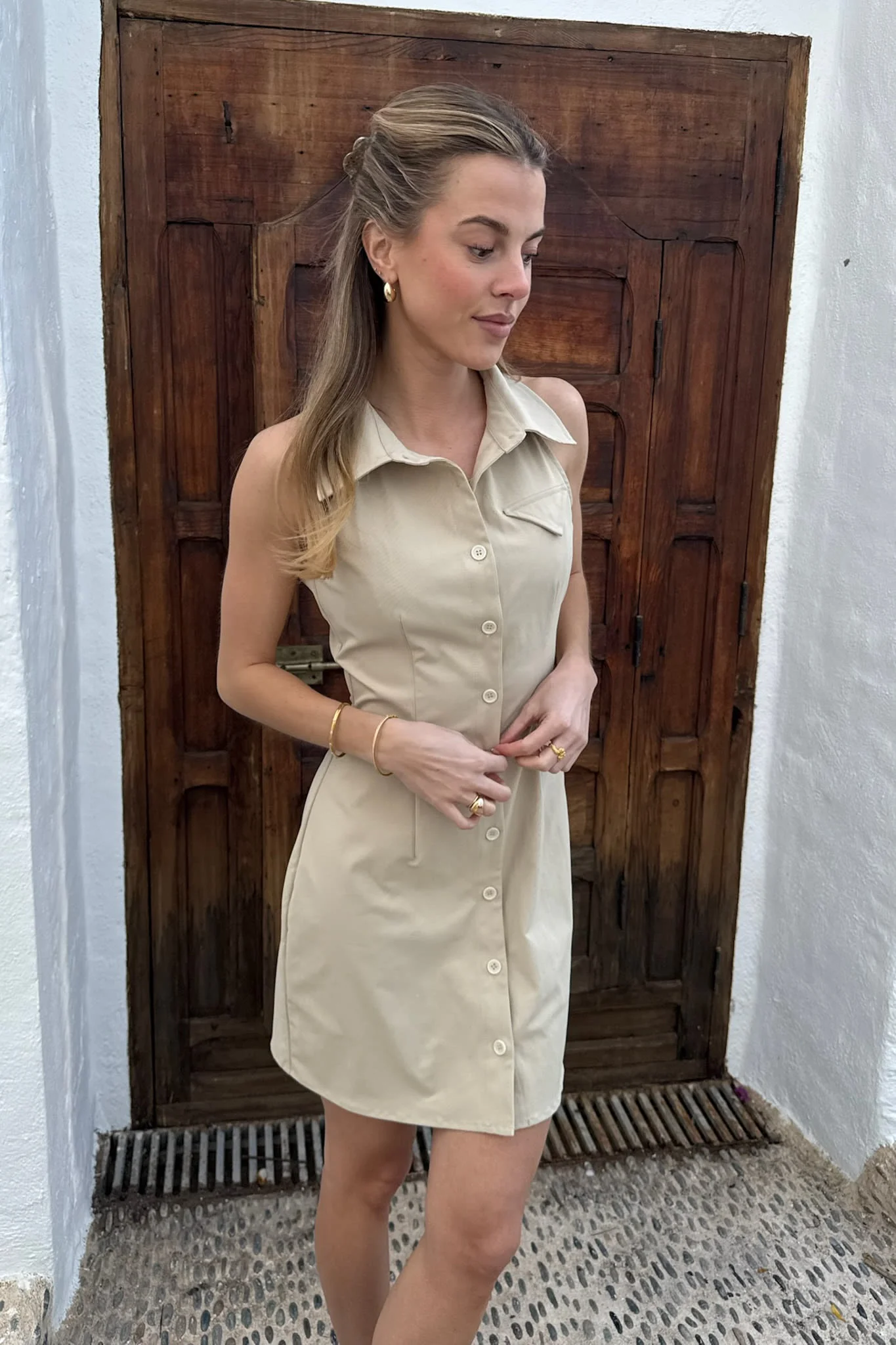 DaisyIC Dress - Beige - Image 4