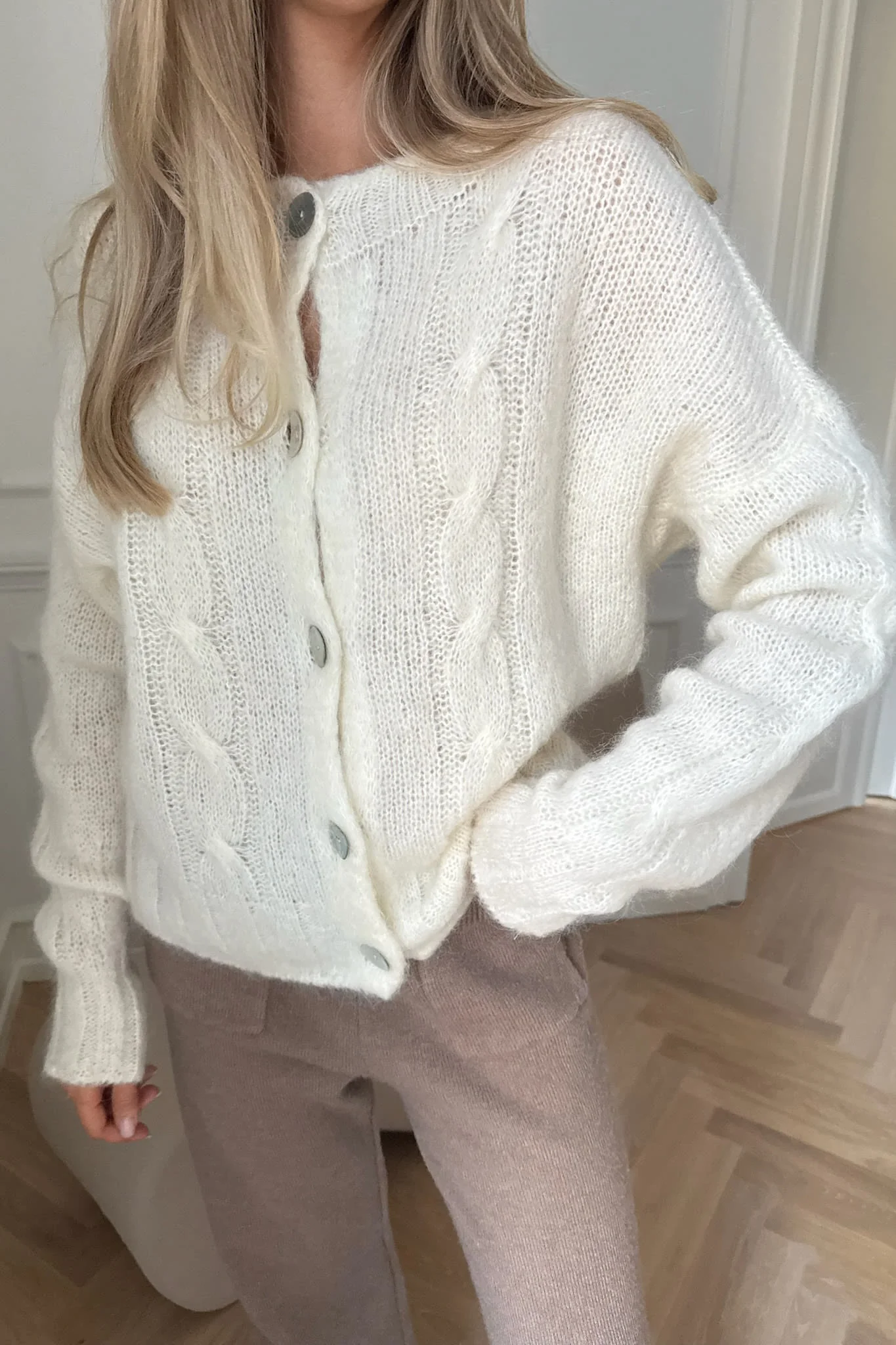 DitteIC Cardigan - White