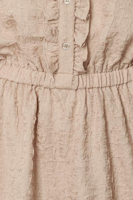 ElieaIC Ruffle Dress - Beige - Image 10