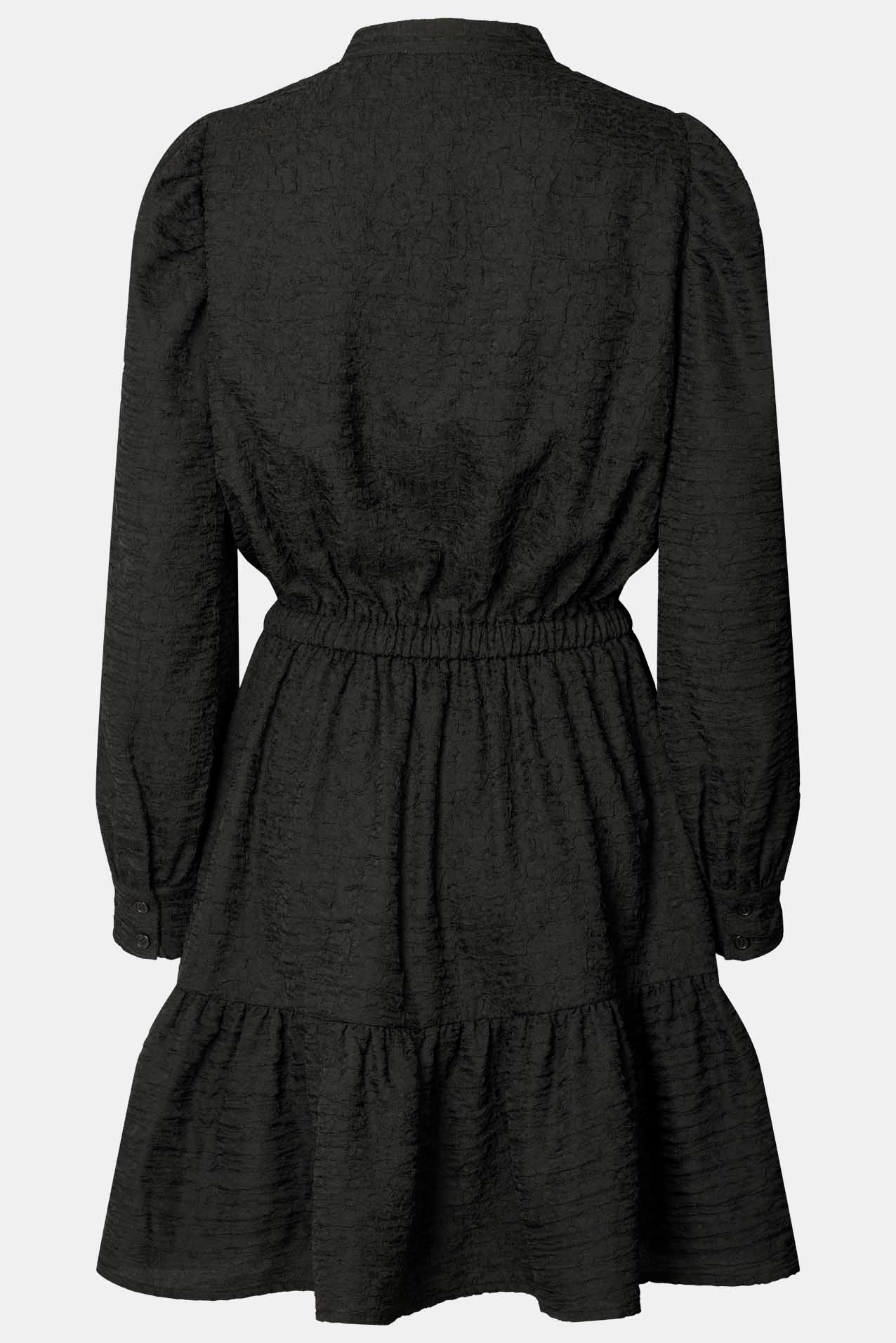 ElieaIC Ruffle Dress - Black - Image 8