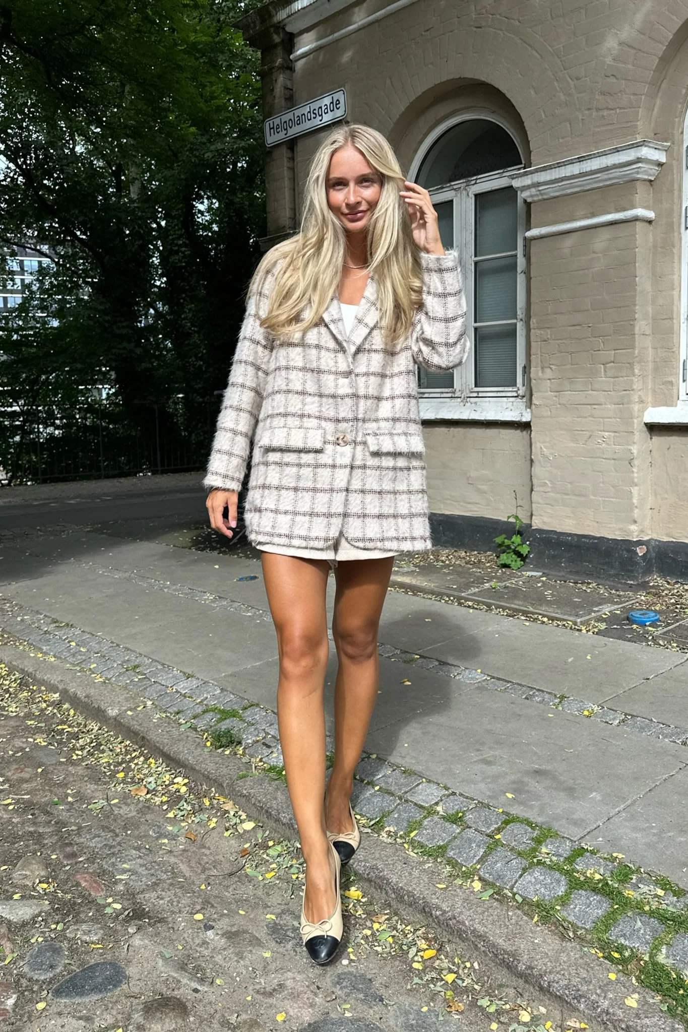 ElisaIC Blazer - Beige Brown Checks - Image 7