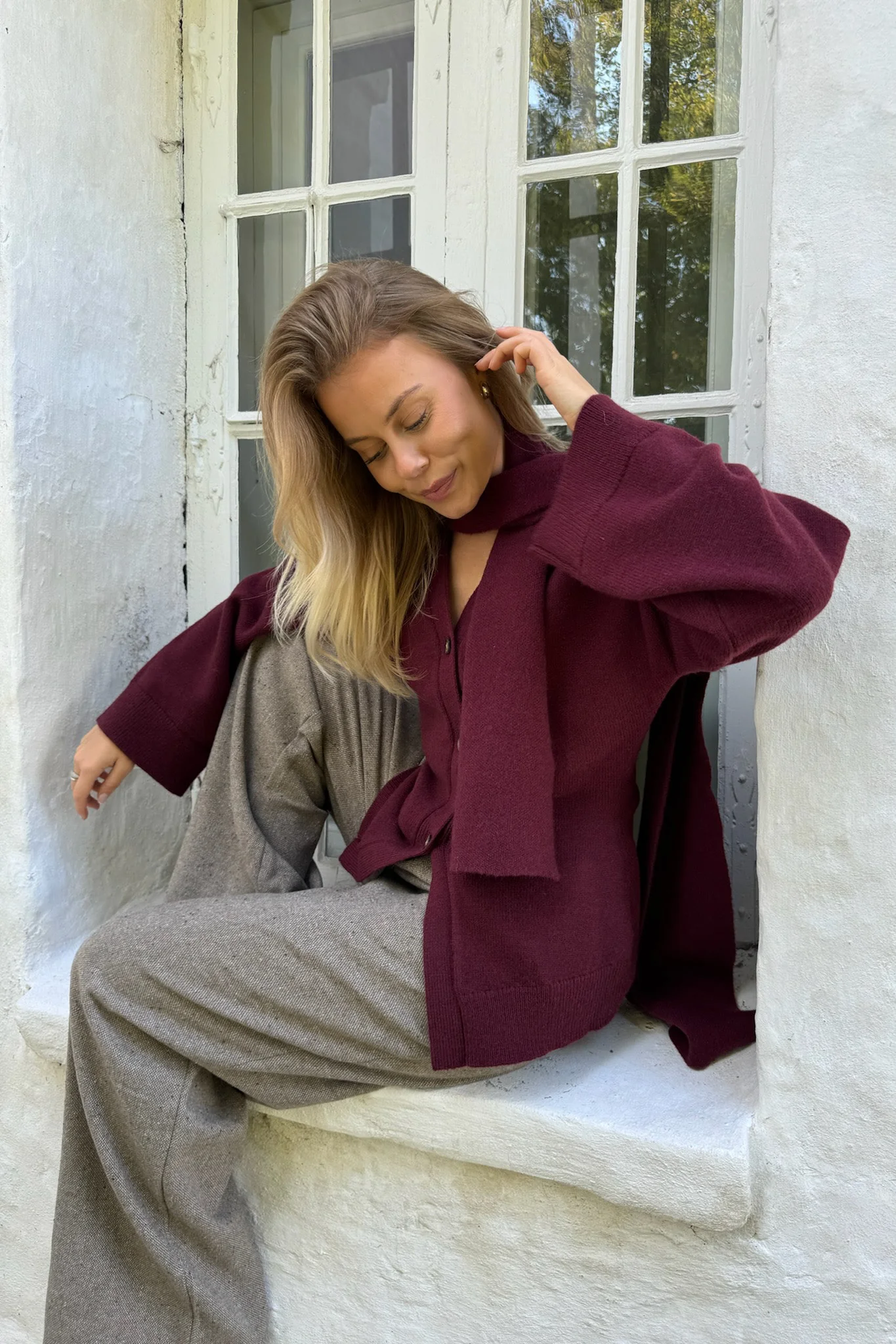 EllenIC Scarf - Bordeaux - Image 2