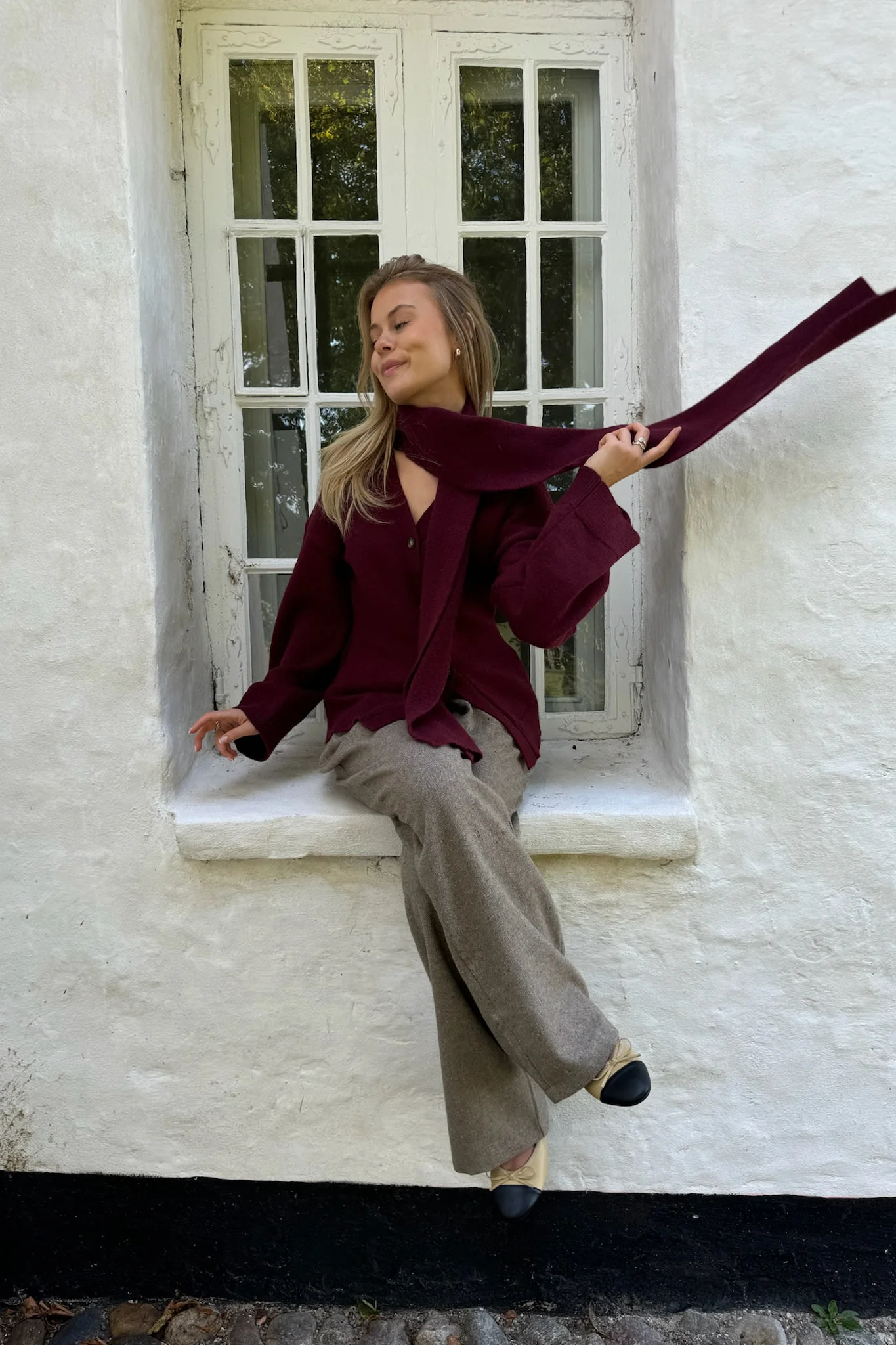 EllenIC Scarf - Bordeaux - Image 3