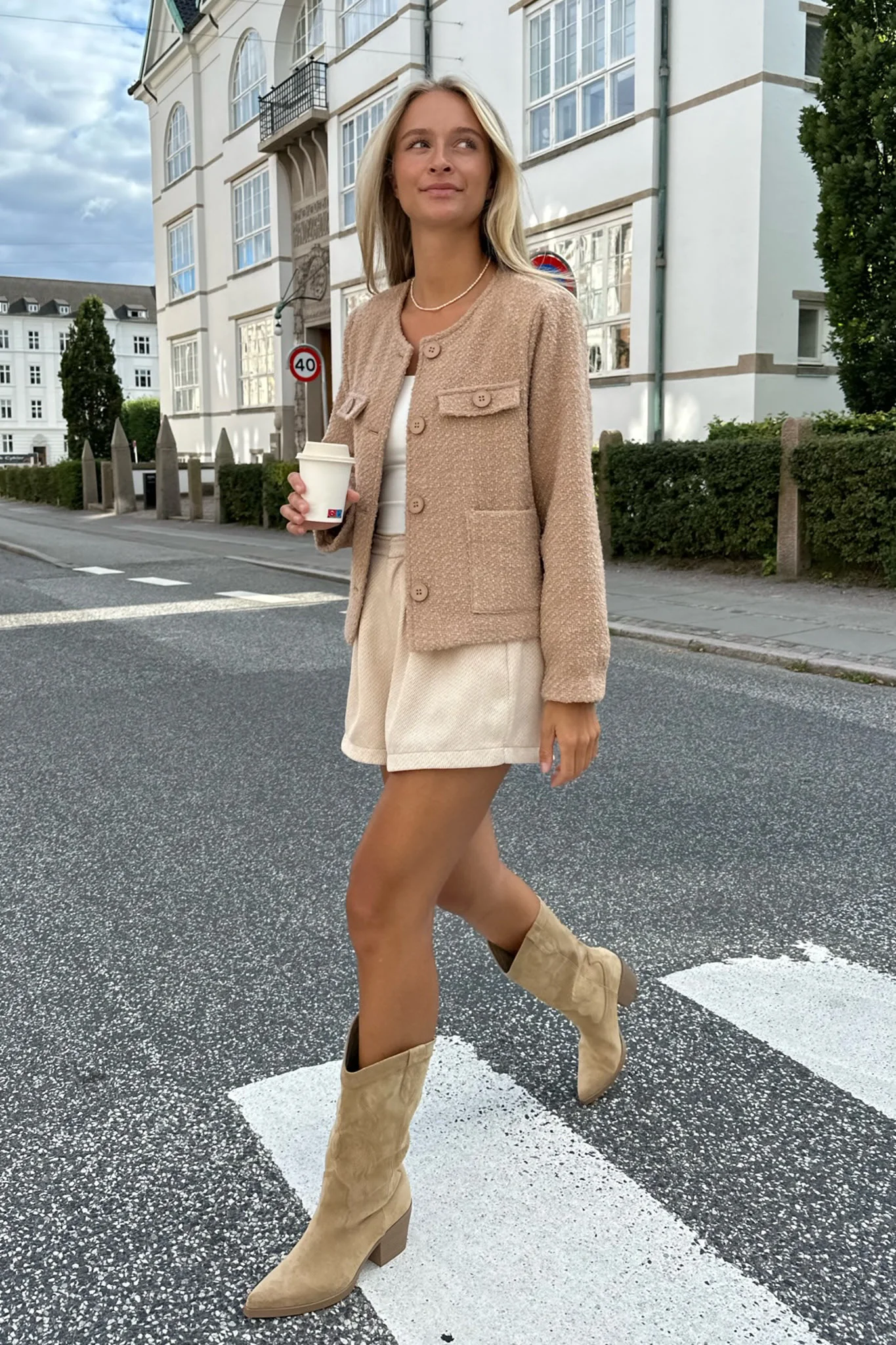 EllinorIC Jacket - Light Brown - Image 4