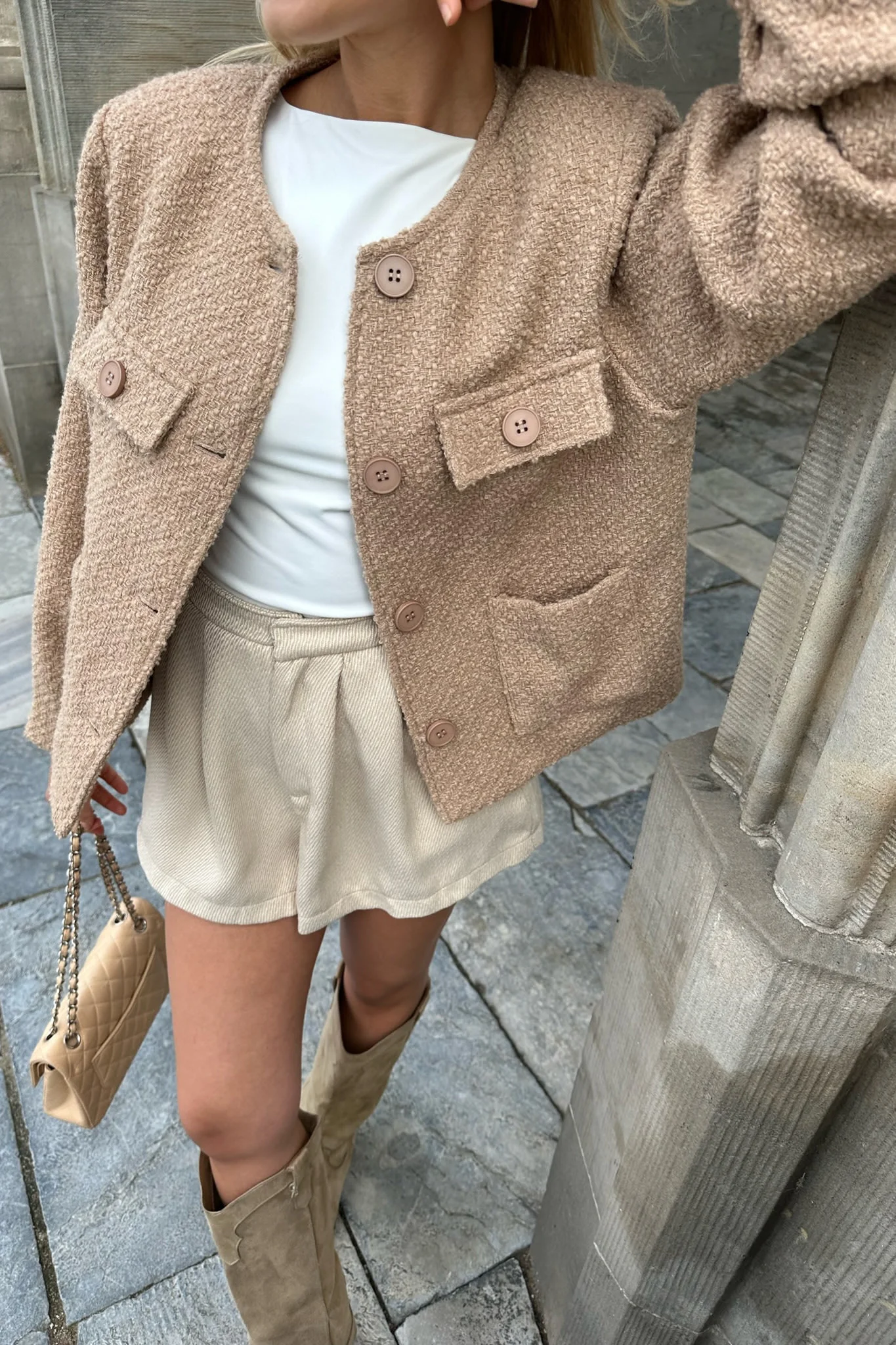 EllinorIC Jacket - Light Brown - Image 9