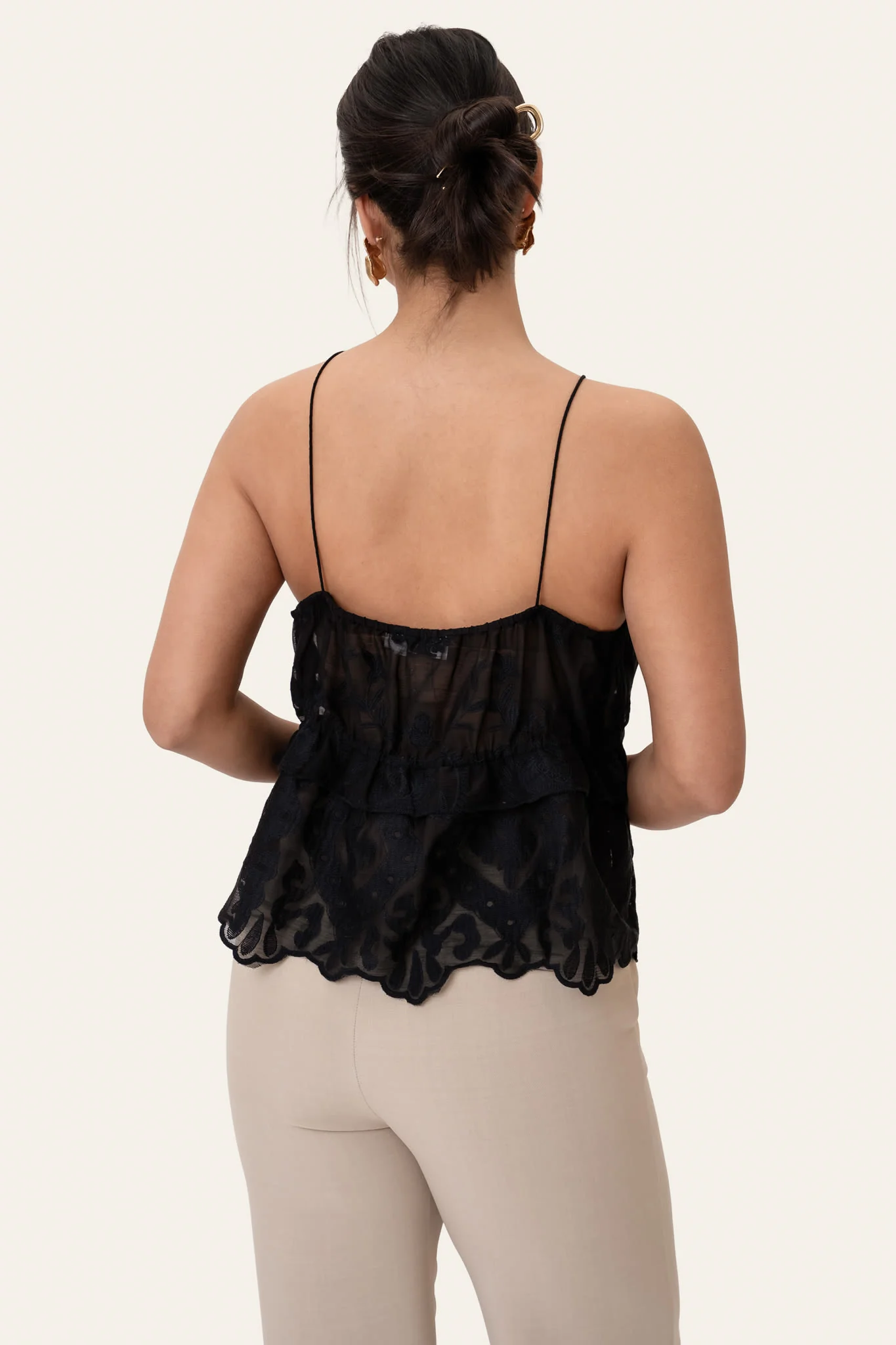 EllinorIC Lace Top - Vintage Black - Image 4