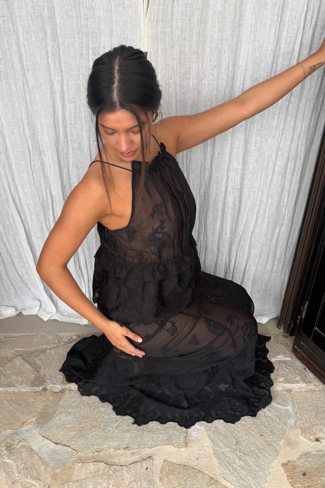 EllinorIC Lace Top - Vintage Black - Image 7