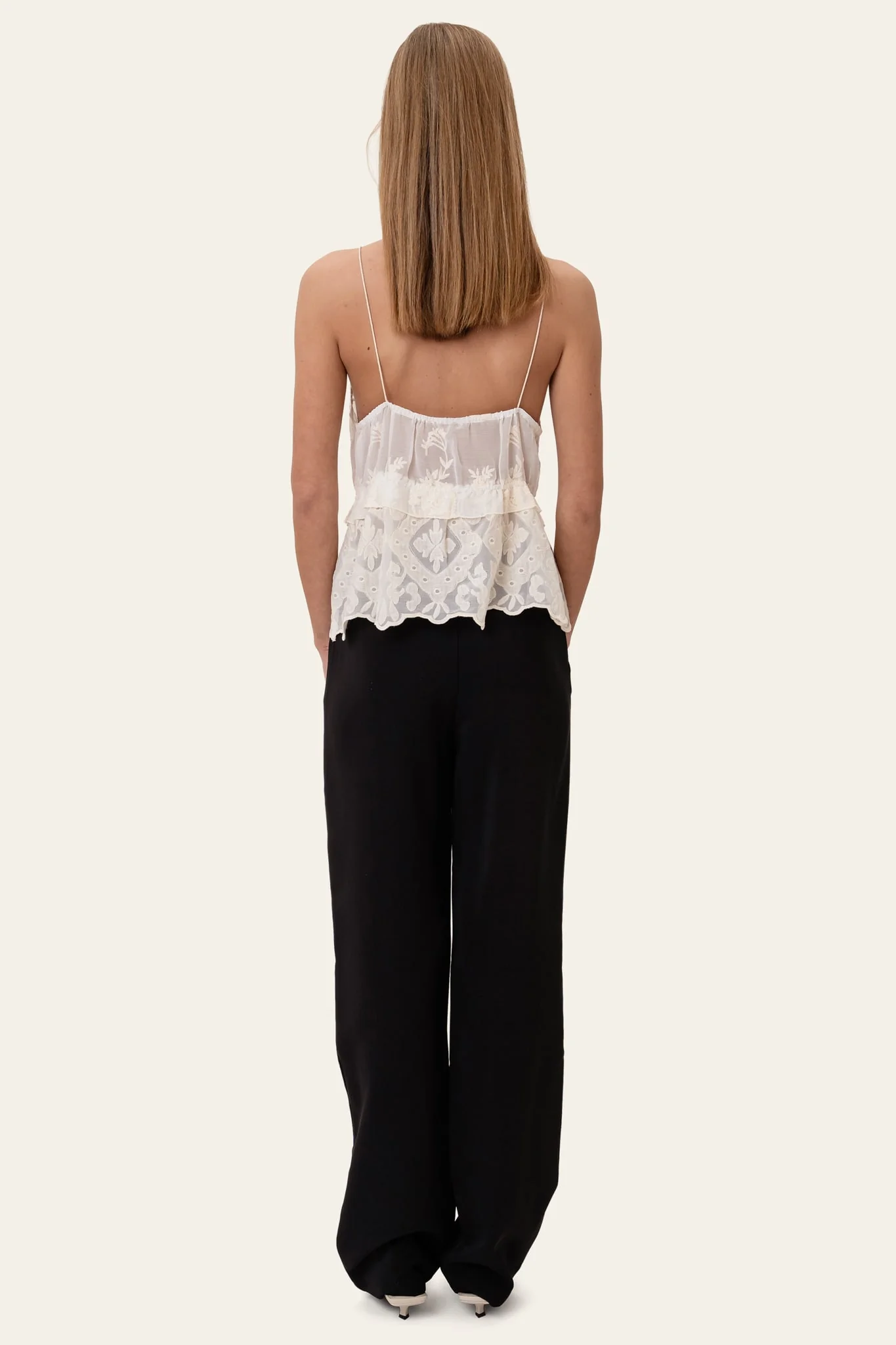 EllinorIC Lace Top - Vintage White - Image 4