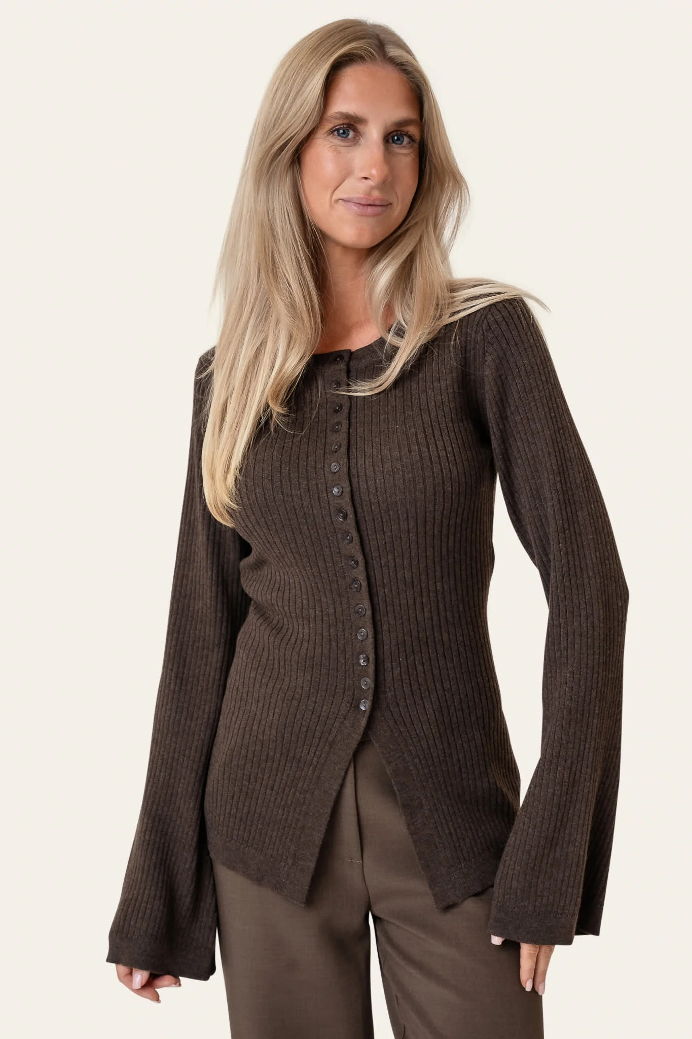 ElmaIC Cardigan - Dark Brown