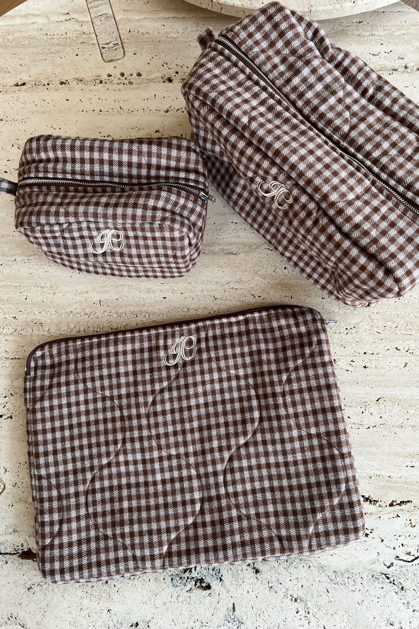 EmilieIC Computer Sleeve - Brown Checks - Image 3