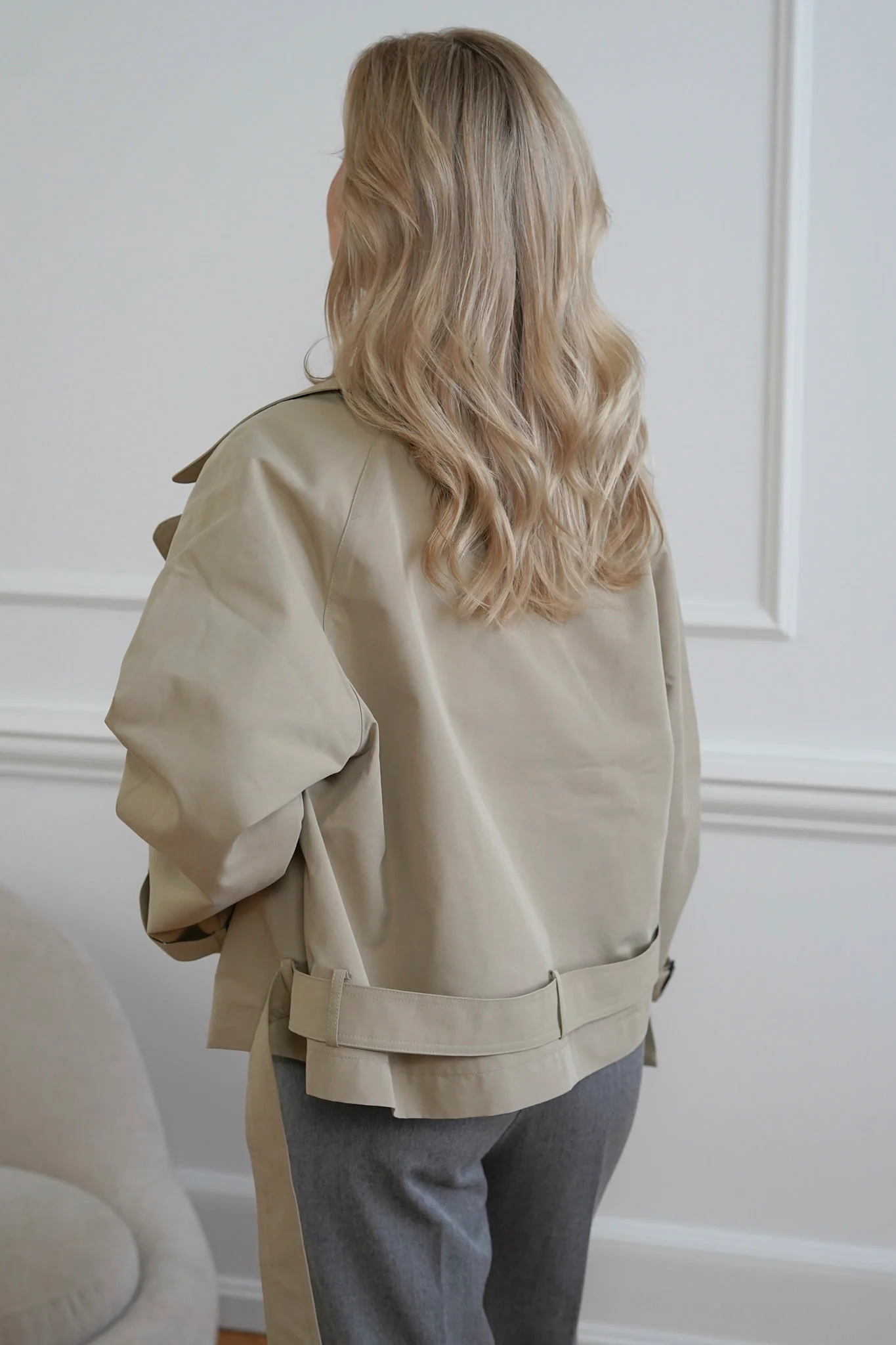 JXEmily Short Trenchcoat - Twill - Image 5
