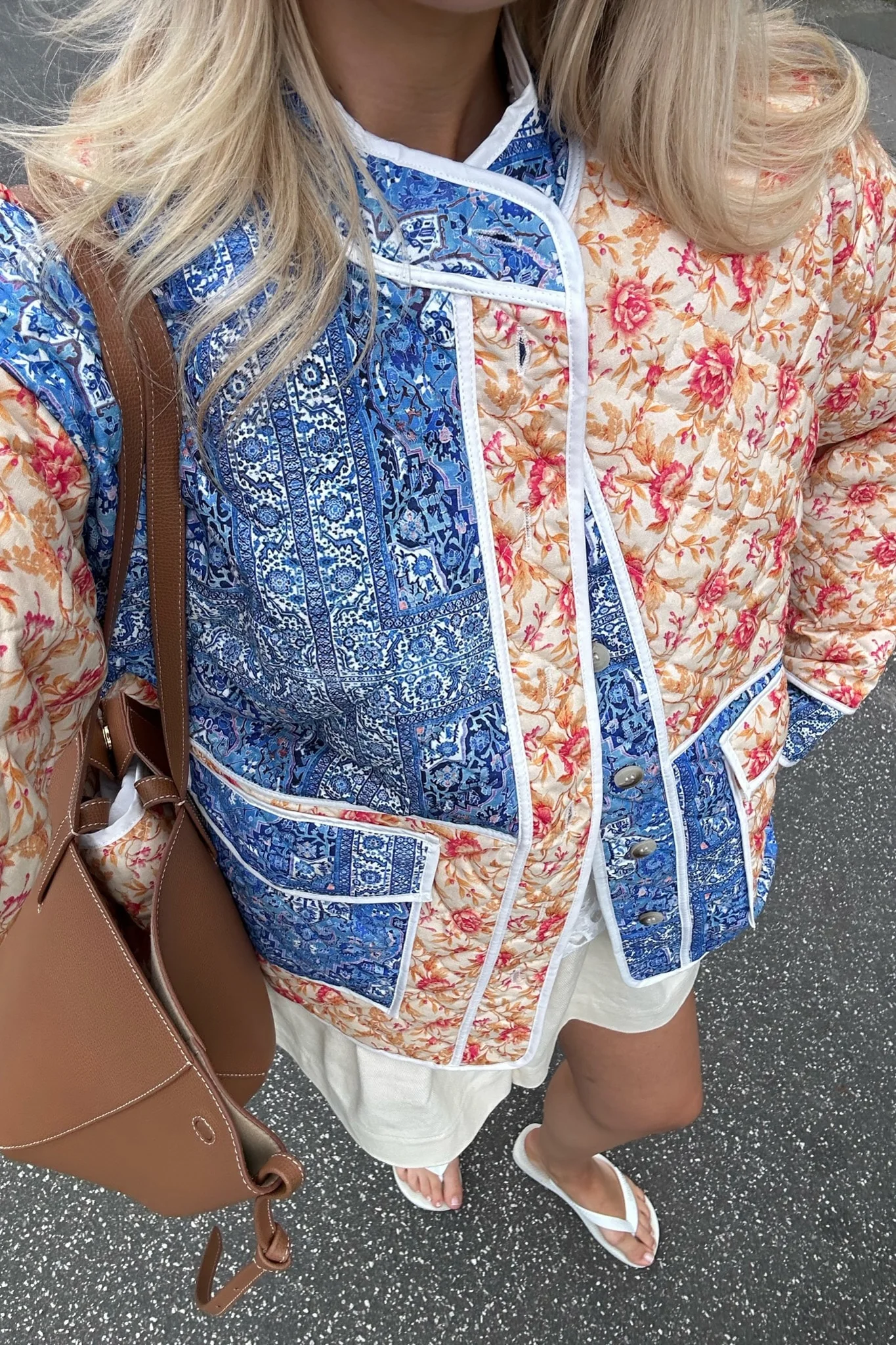 EmmyIC Quilted Jacket - Rose Blue Multicolor