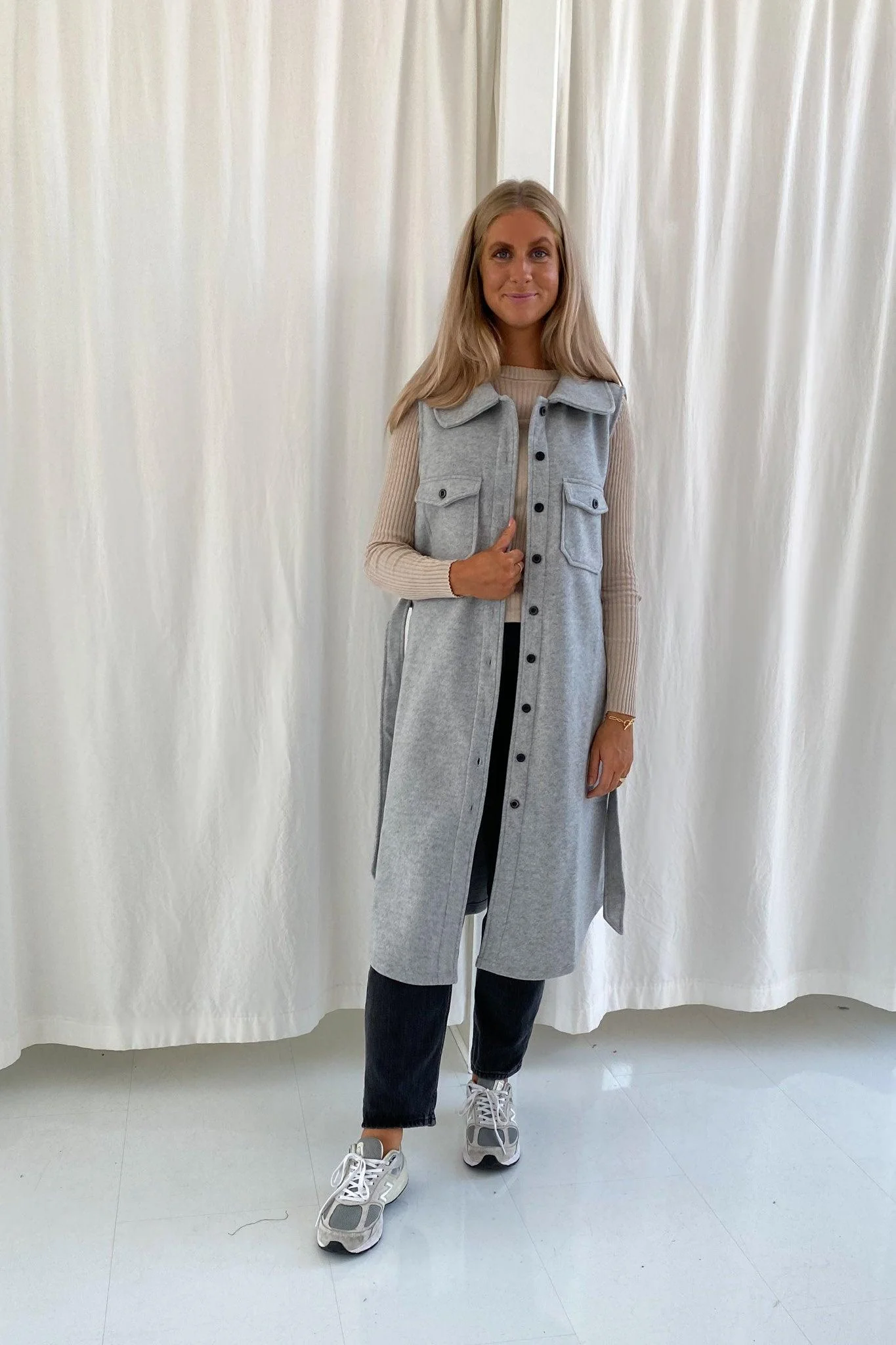 Emmy Vest - Lys Grå - Image 3