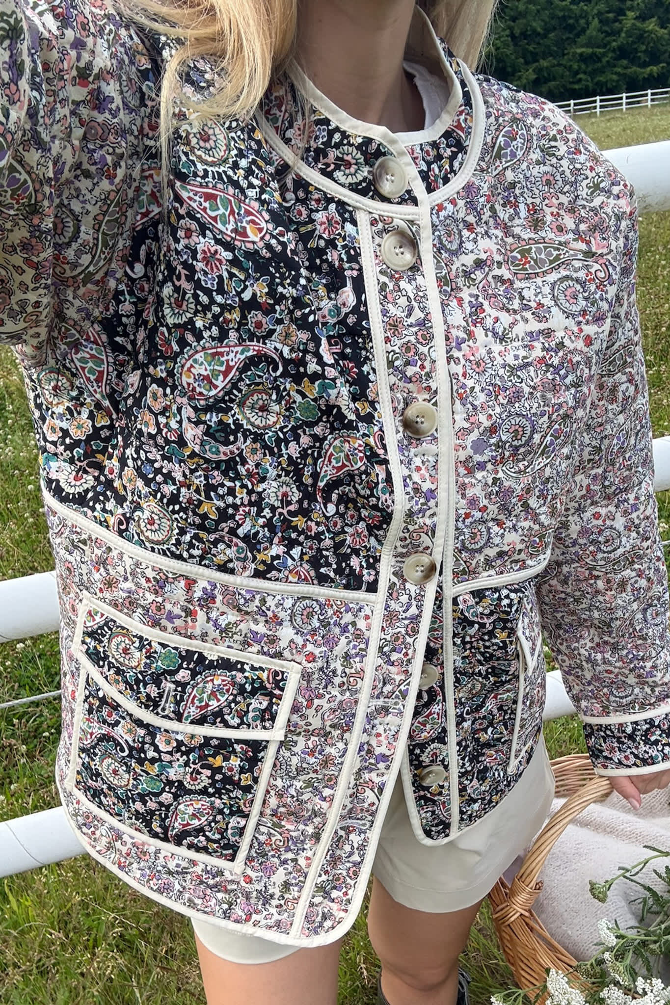 EmmyIC Quilted Jacket - Multi Paisley