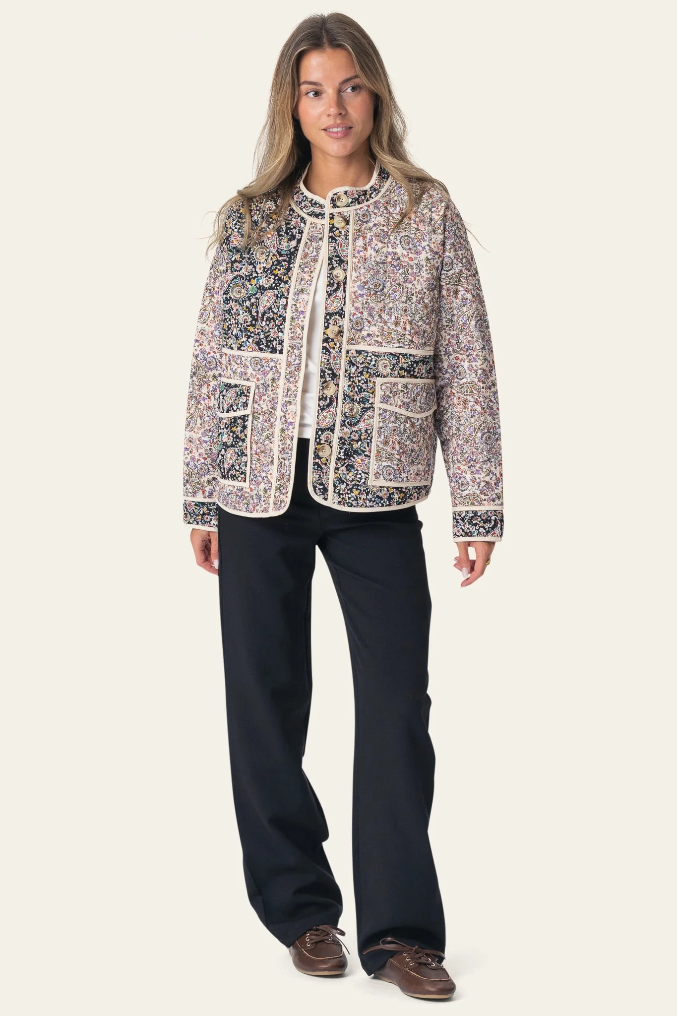 EmmyIC Quilted Jacket - Multi Paisley - Image 2