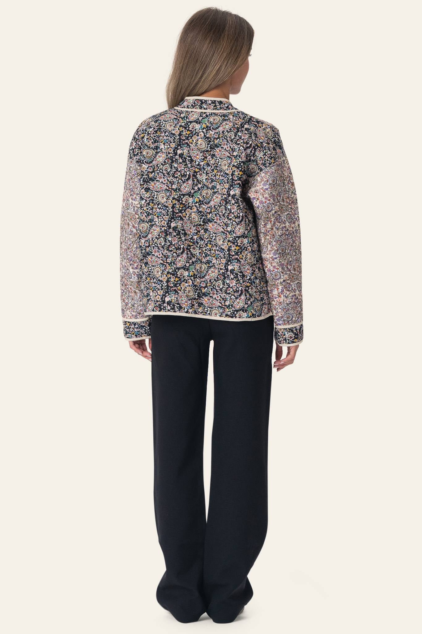 EmmyIC Quilted Jacket - Multi Paisley - Image 3