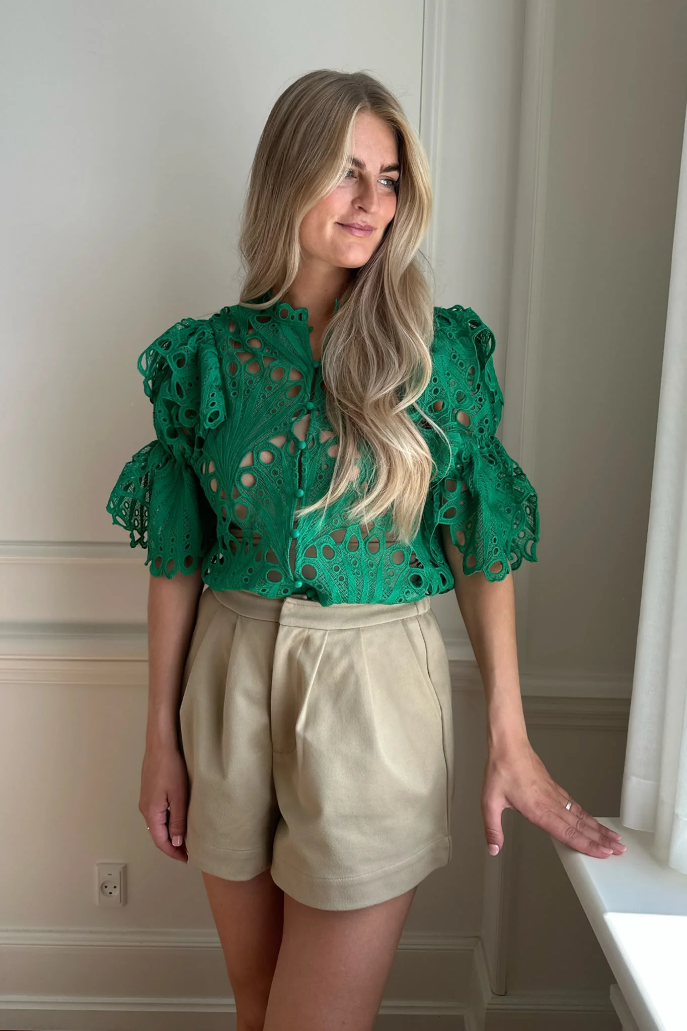 EstherIC Shirt - Green Embroidery - Image 4