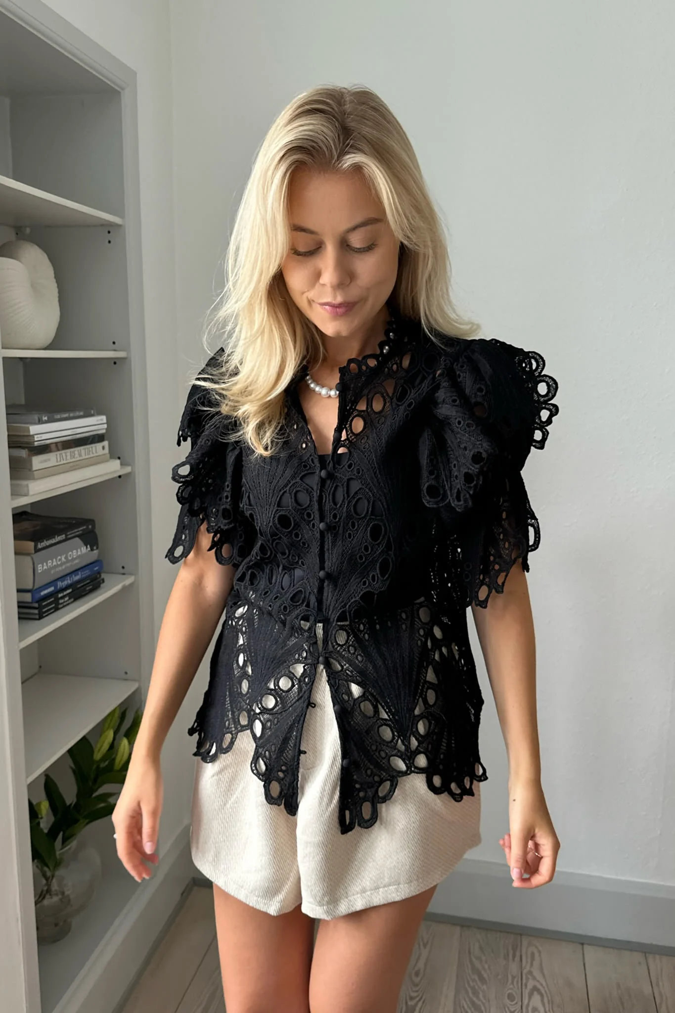 EstherIC Shirt - Black Embroidery - Image 4