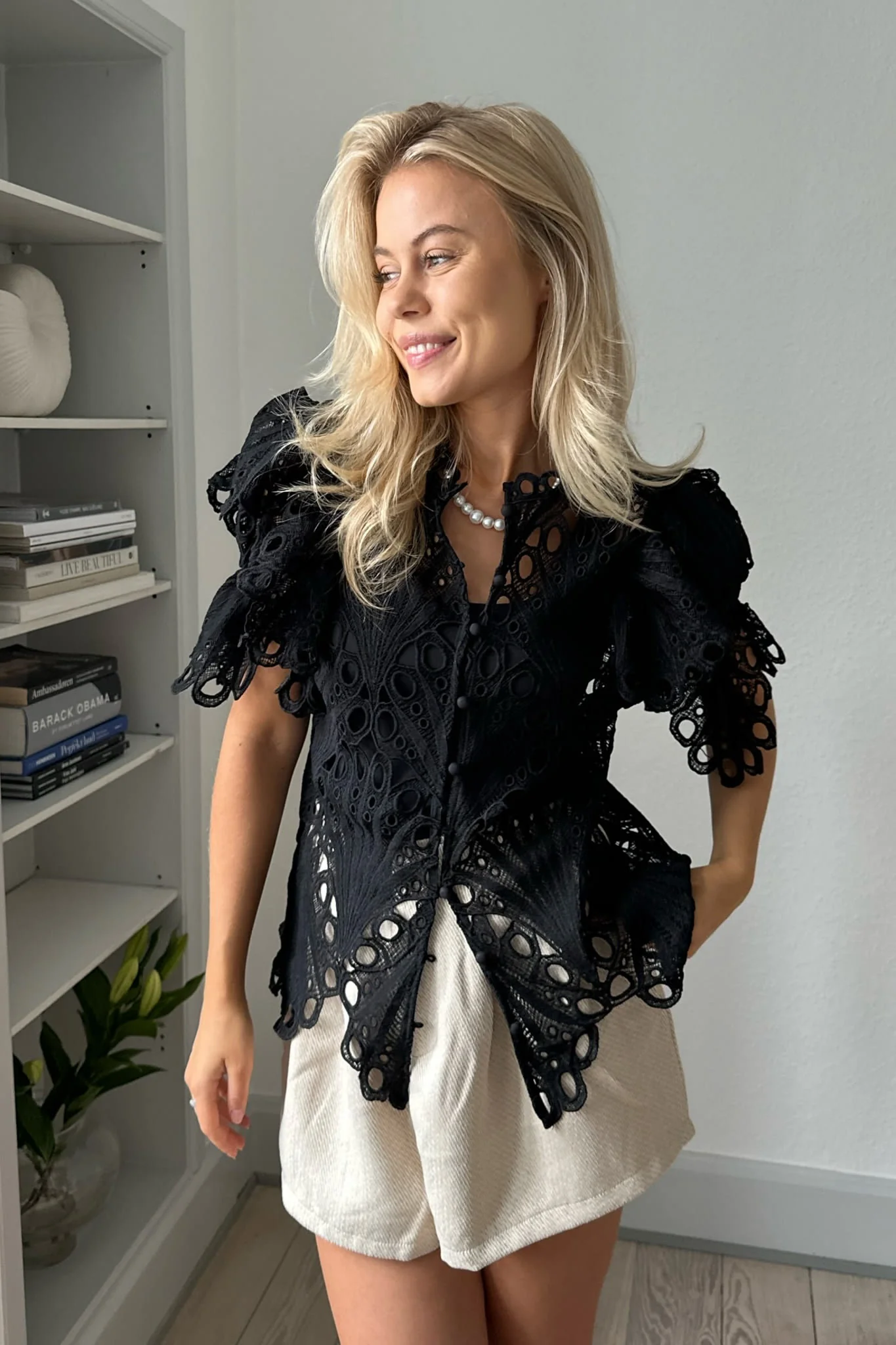 EstherIC Shirt - Black Embroidery - Image 5