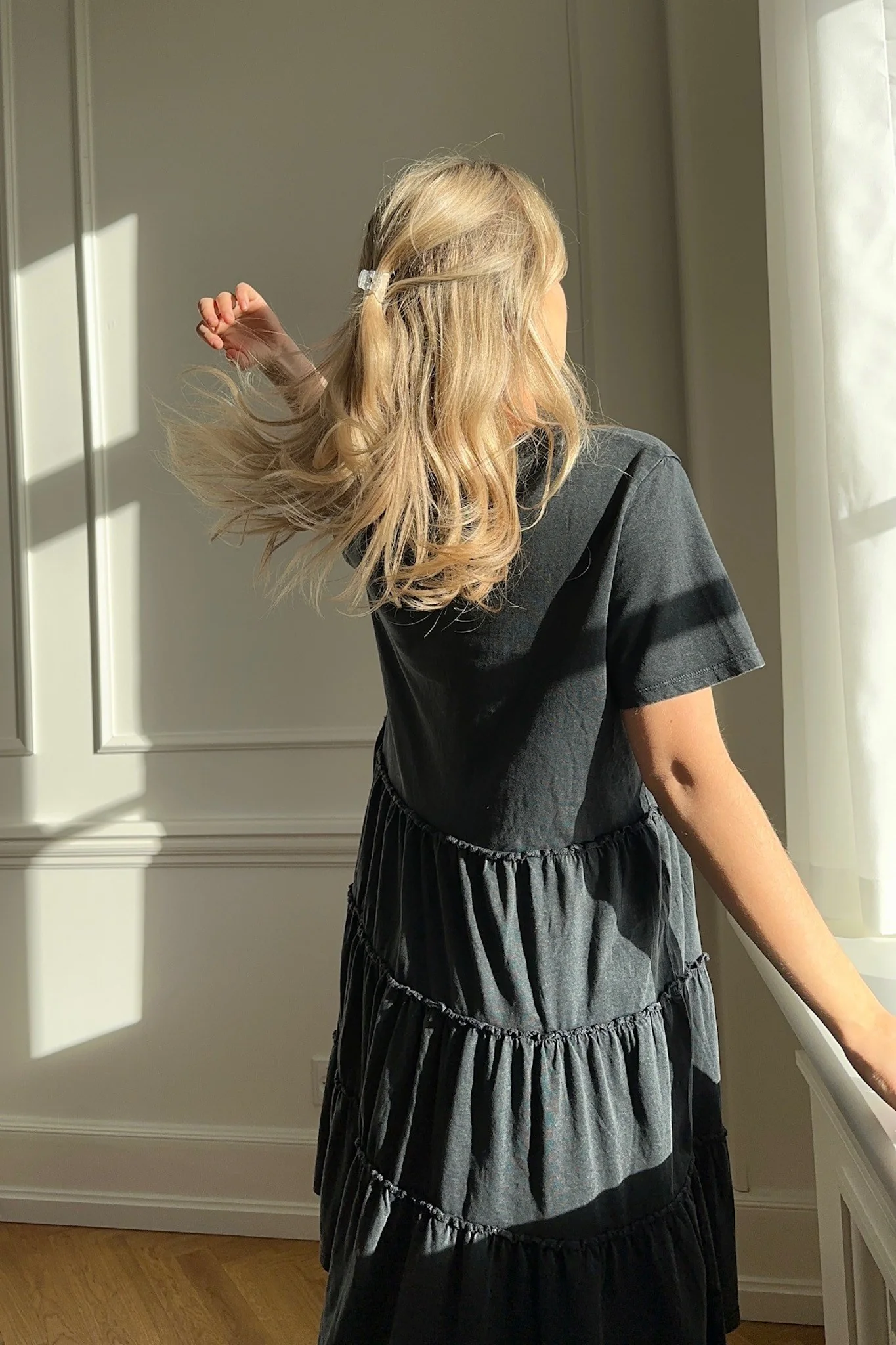 JDYFarock SS Short Layer Dress - Phantom