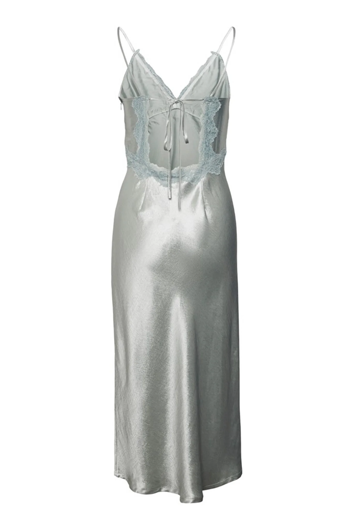 VMFelicia SL Lace Calf Dress - Puritan Gray - Image 9